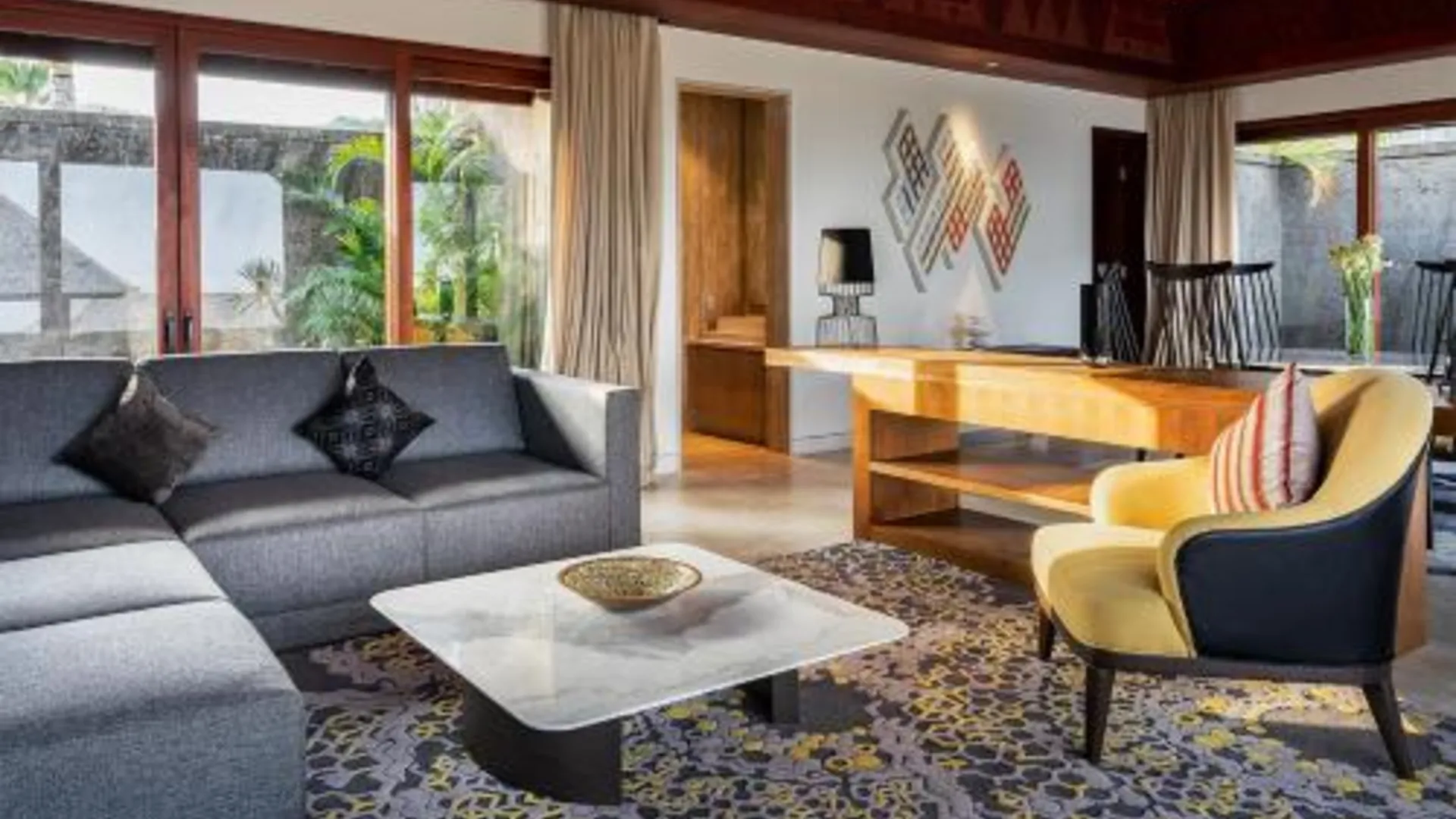 발리 더 엣지 발리 빌라 5성급 호텔 레스토랑