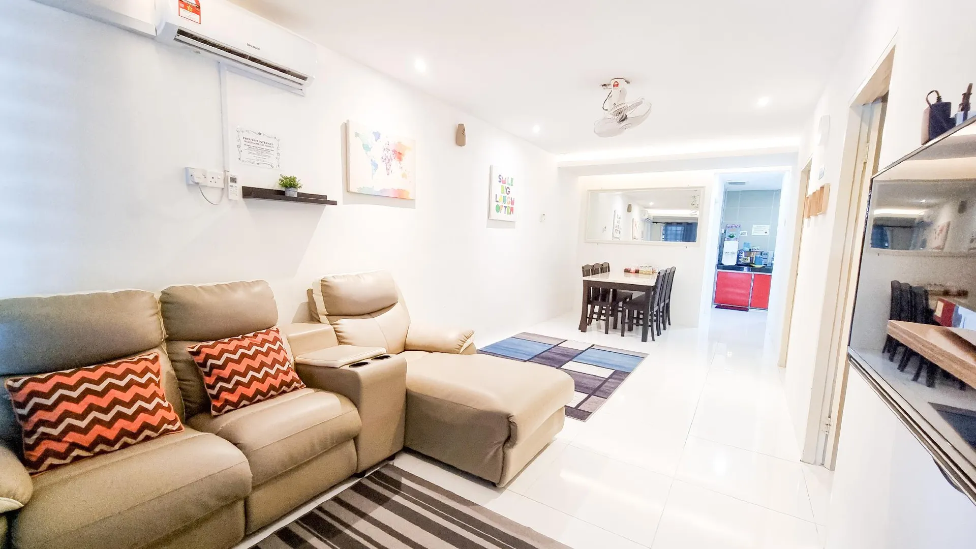 이포 탐분의 프라이빗 하우스 (111m², 침실 3개, 프라이빗 욕실 2개) 3성급 싱글룸 레스토랑