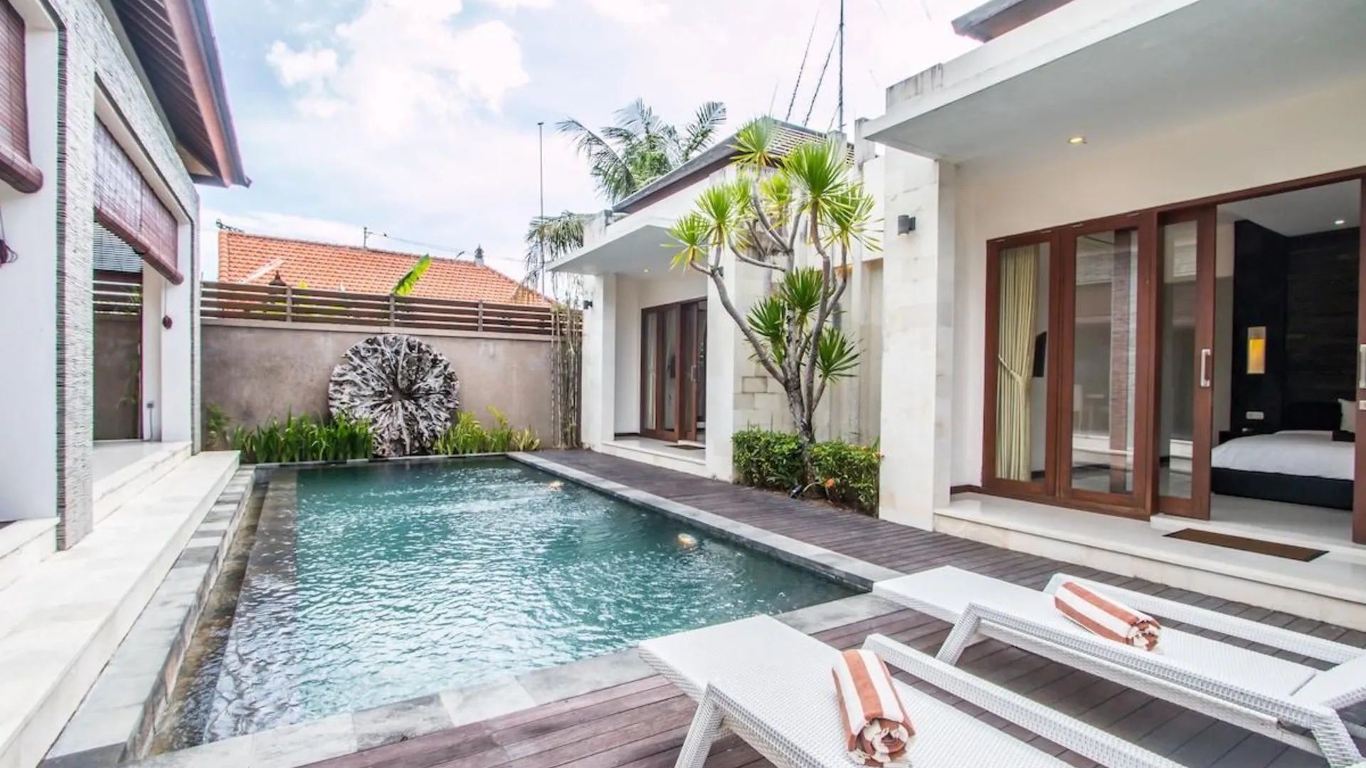 발리 짱구의 빌라 (m², 침실 2개, 프라이빗 욕실 2개) 2성급 싱글룸 객실