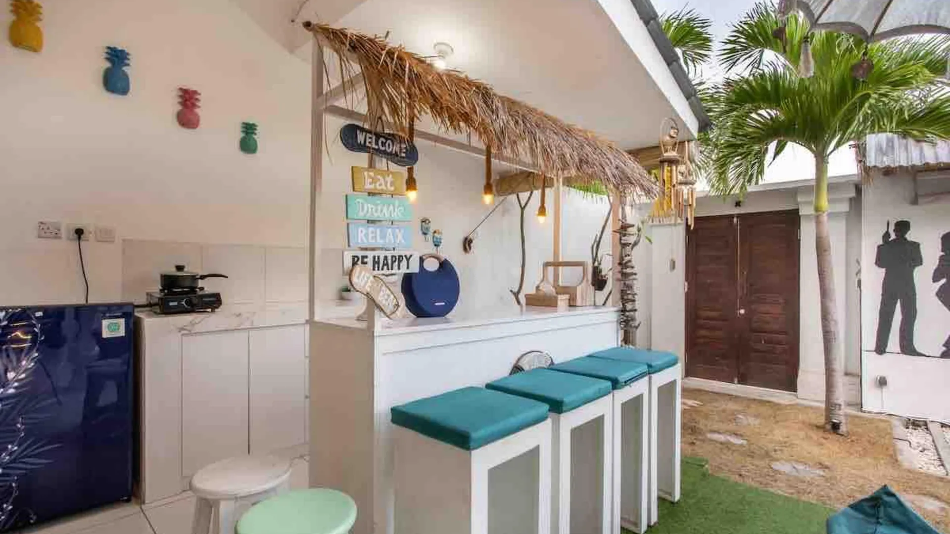 발리 스미냑의 빌라 (170m², 침실 2개, 프라이빗 욕실 2개) 3성급 싱글룸 수영장