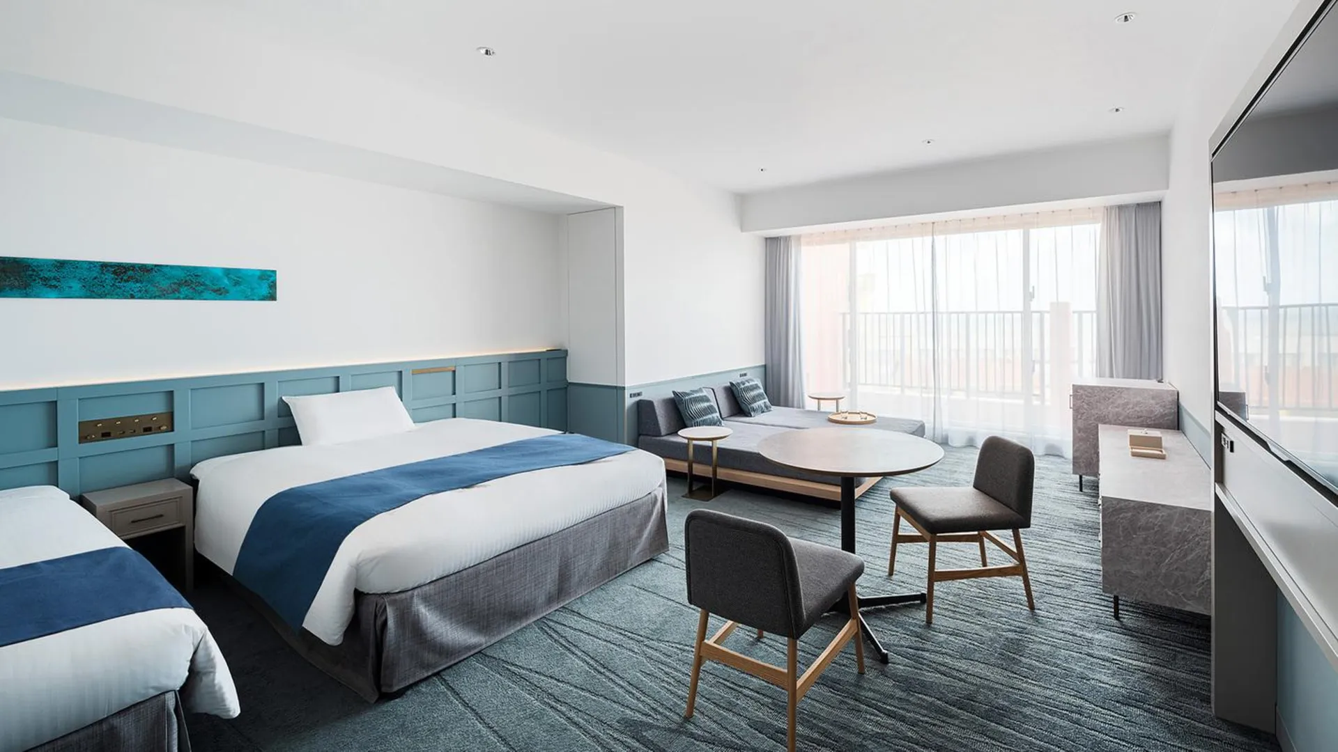 오키나와 본섬 레쿠 오키나와 차탄 스파 앤 리조트 4성급 호텔 스위트룸