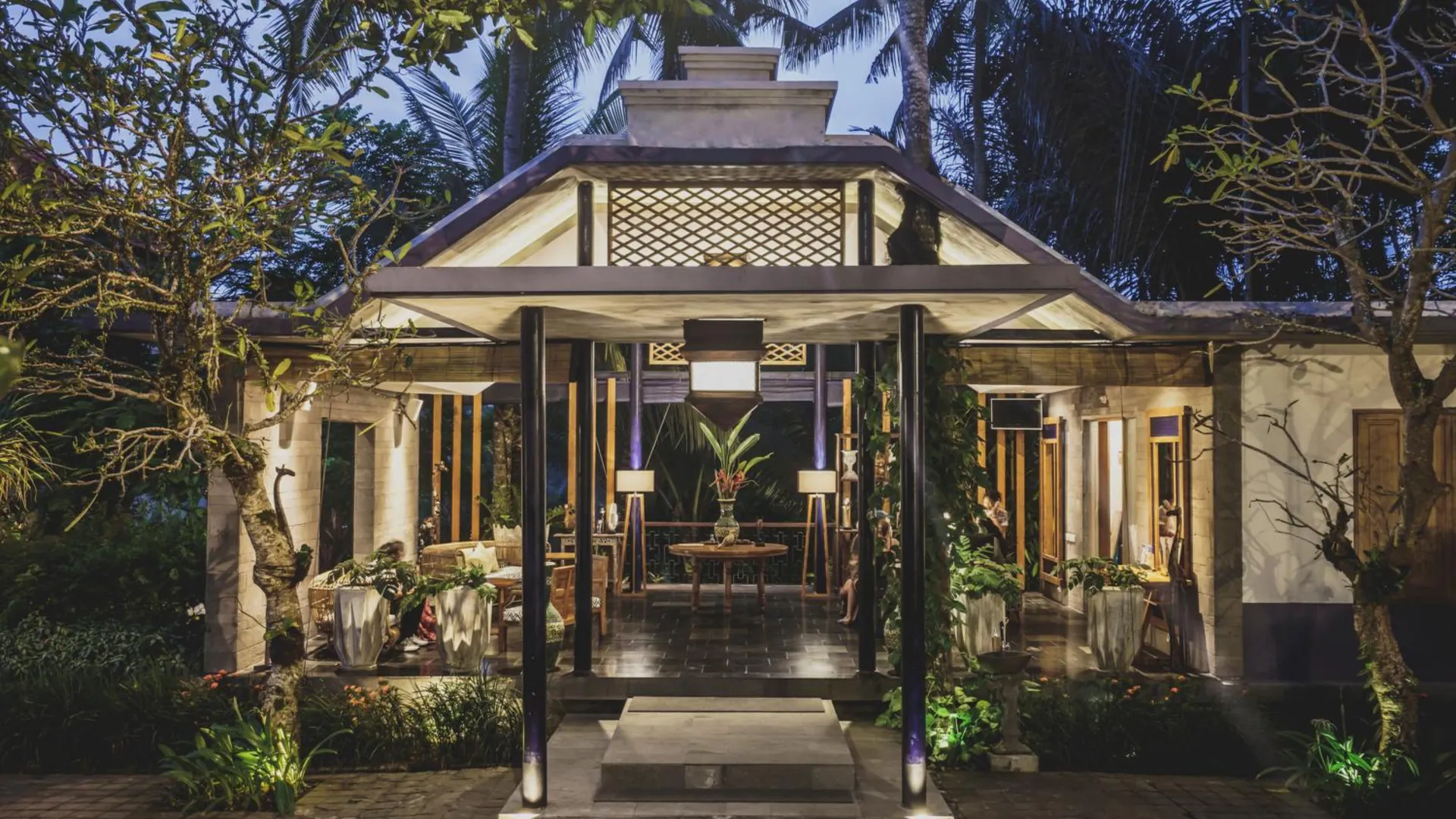 발리 아모라 우붓 부티크 빌라 5성급 호텔 레스토랑