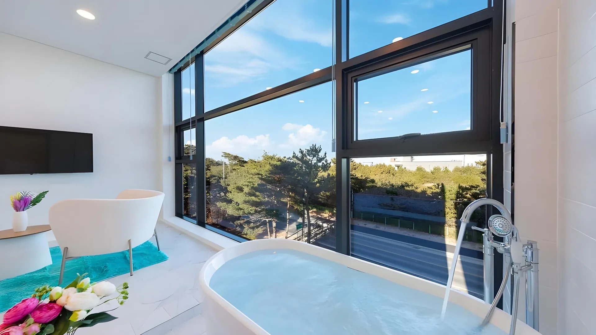 강릉 좋은날 풀빌라 3성급 게스트하우스 전망