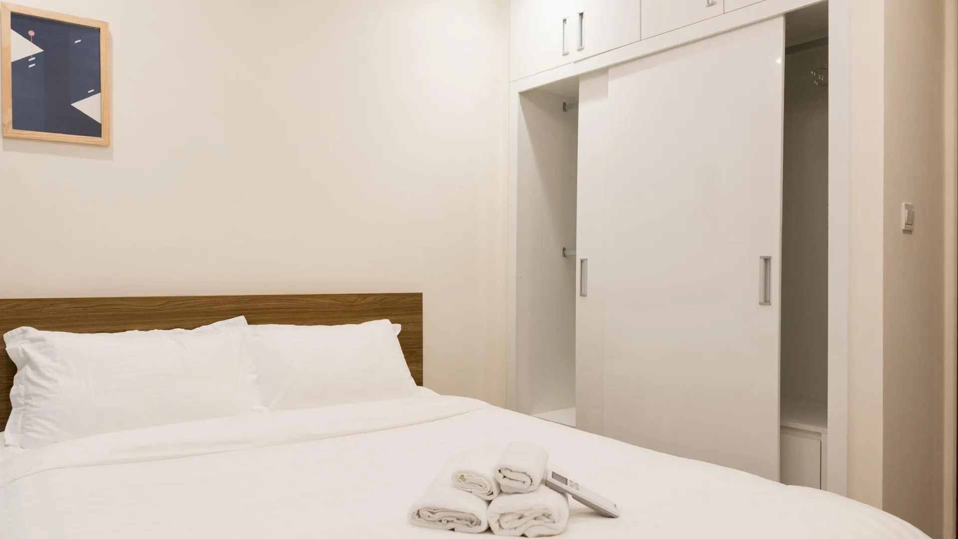 호치민 빈탄의 아파트먼트 (79m², 침실 2개, 프라이빗 욕실 2개) 4성급 싱글룸 객실