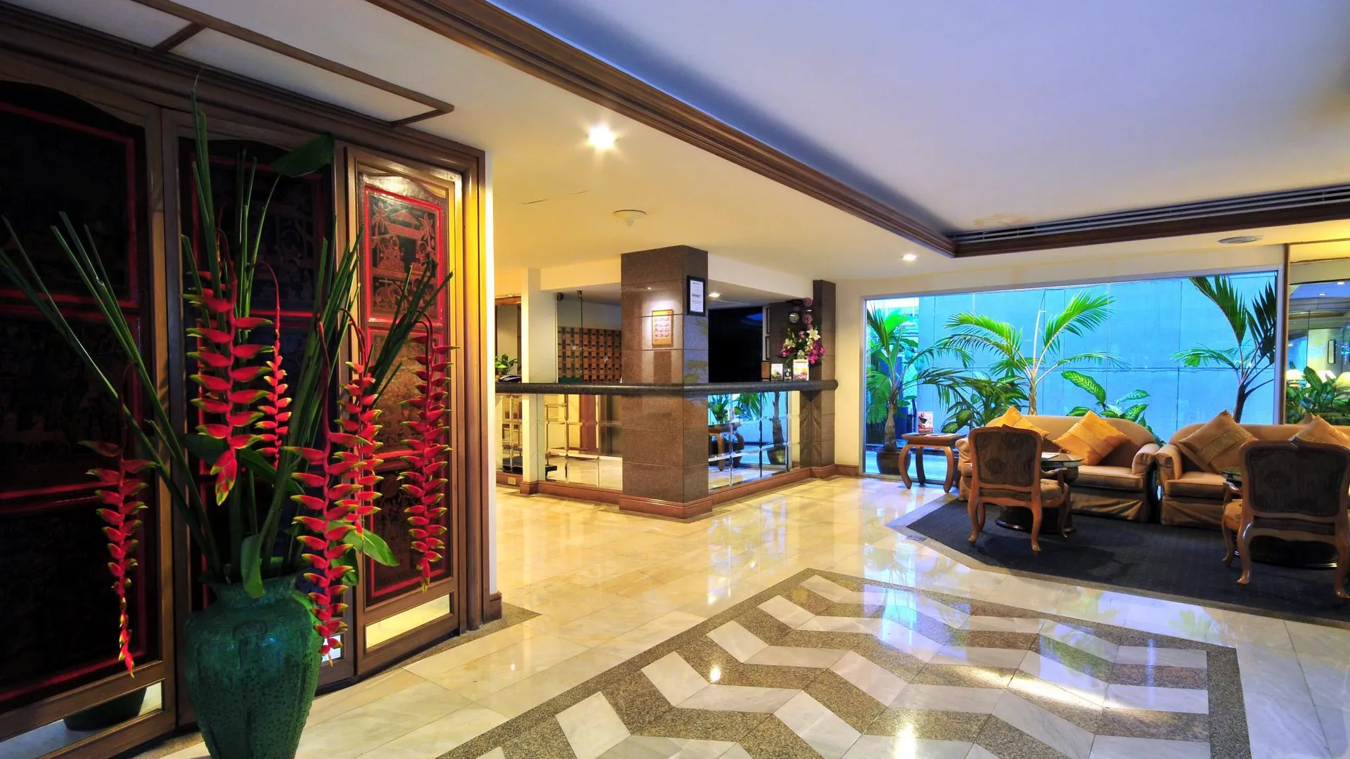 방콕 르 시암 호텔 실롬 방콕 바이 PCL 4성급 호텔 로비