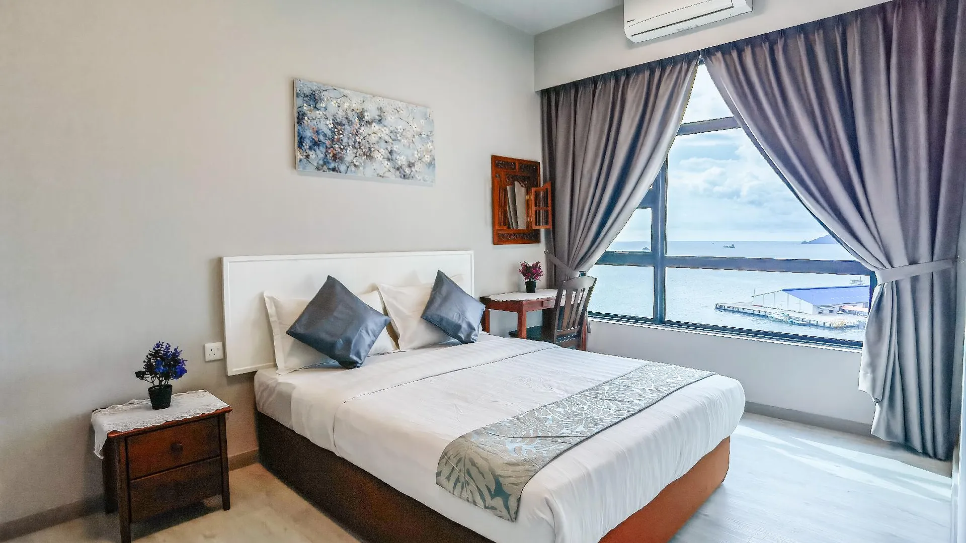 코타키나발루 쿠알라 펜유의 아파트먼트 (49m², 침실 2개, 프라이빗 욕실 1개) 3성급 싱글룸 스위트룸