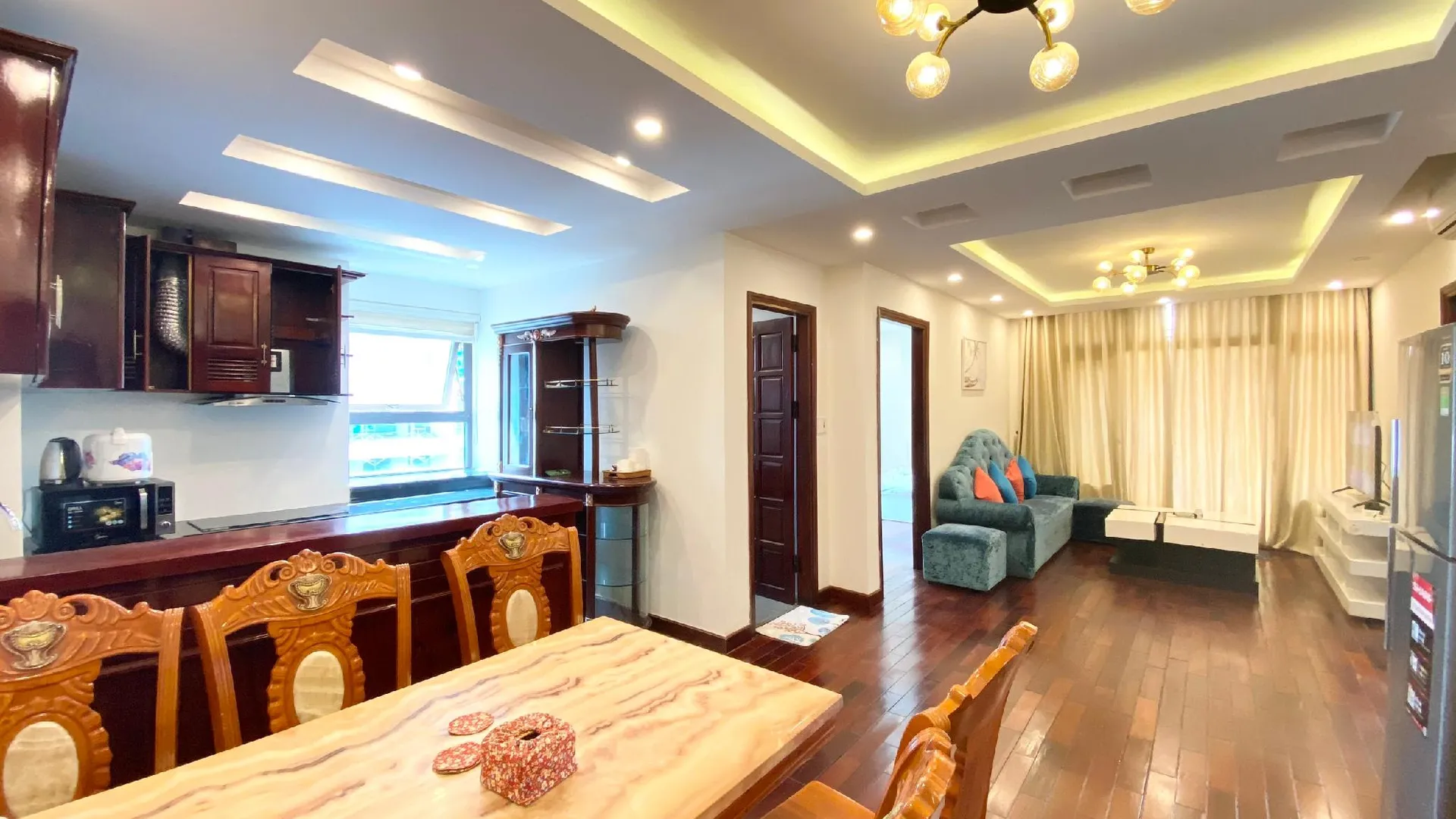 다낭 프억 미의 아파트먼트 (100m², 침실 3개, 프라이빗 욕실 2개) 3성급 싱글룸 로비