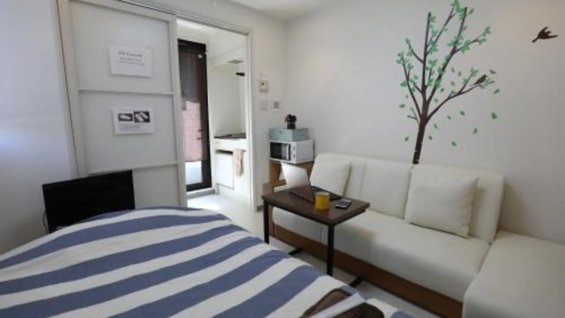 후쿠오카 하카타의 아파트먼트 (15m², 침실 1개, 프라이빗 욕실 1개) 3성급 게스트하우스 스위트룸