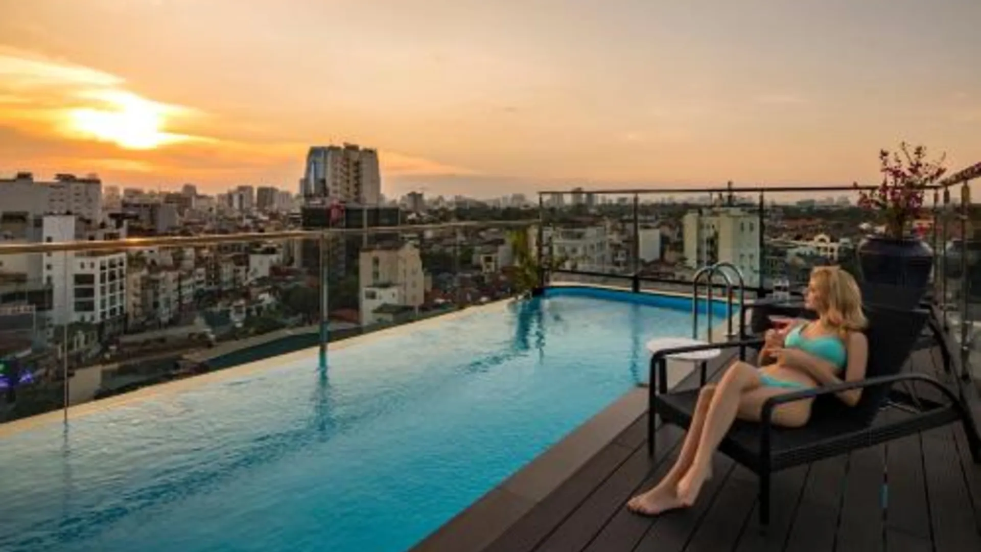 하노이 솔레일 부티크 호텔 하노이 4성급 호텔 수영장