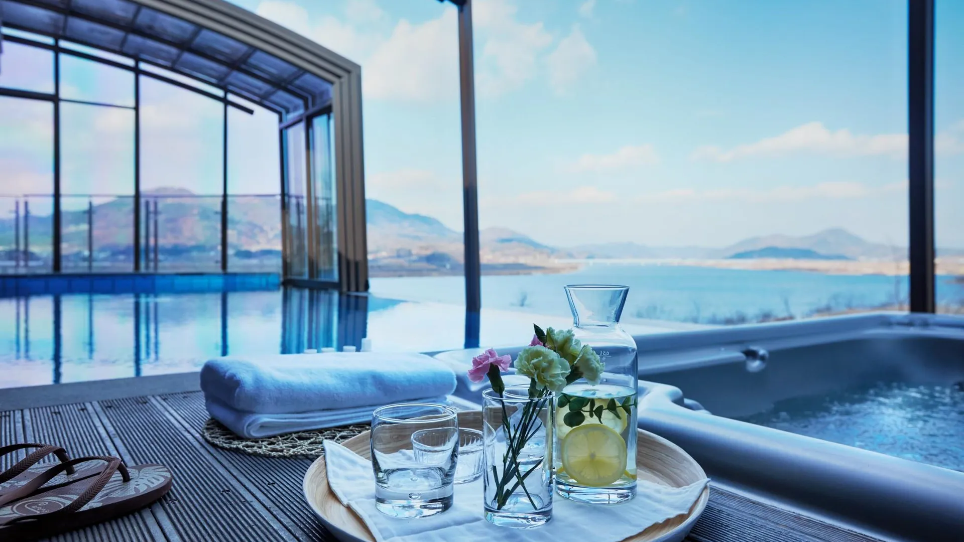 상주 더 비경 프라이빗 풀빌라 2성급 게스트하우스 로비