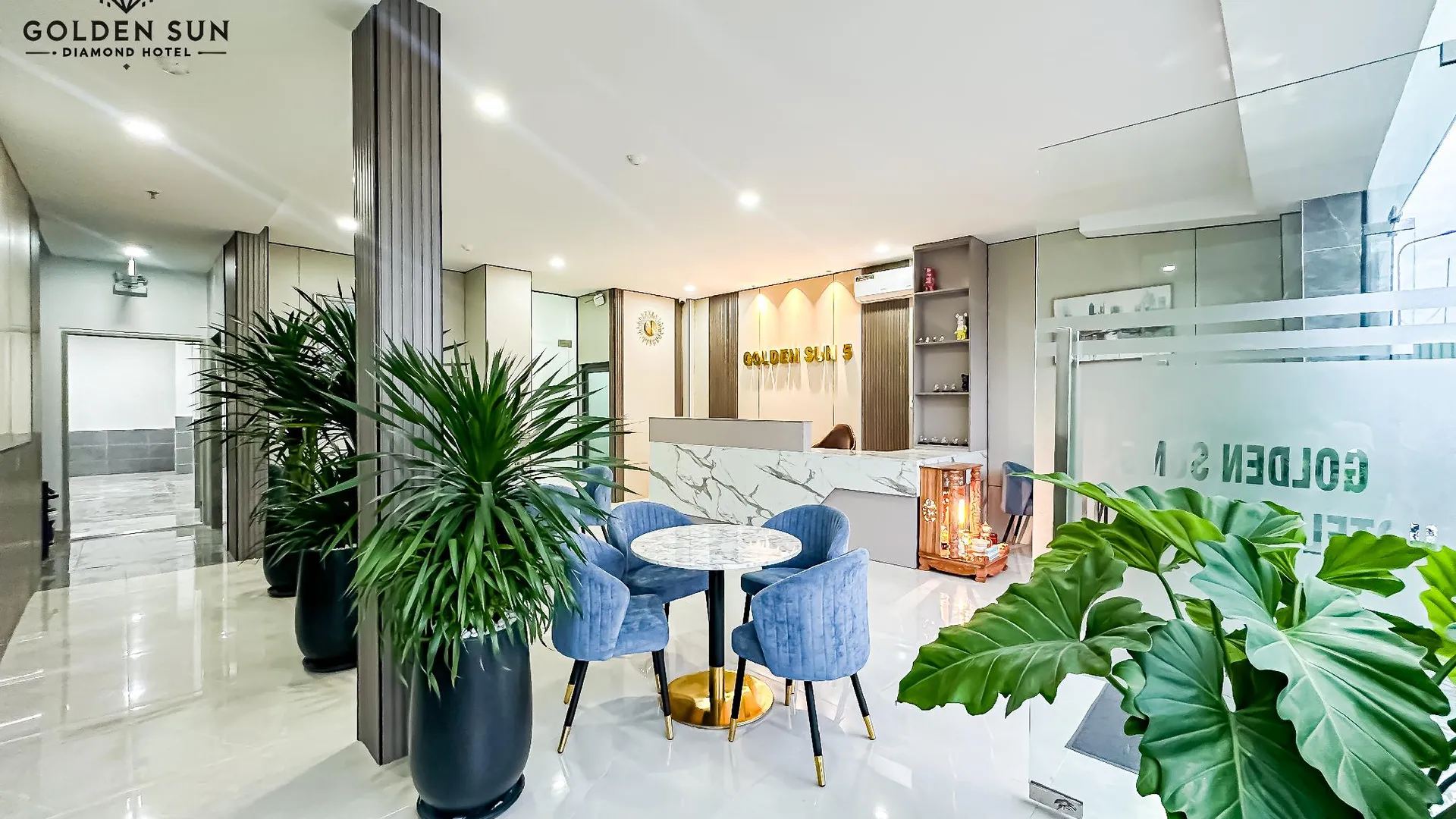 호치민 골든 선 호텔 아파트먼트 5 3성급 호텔 로비