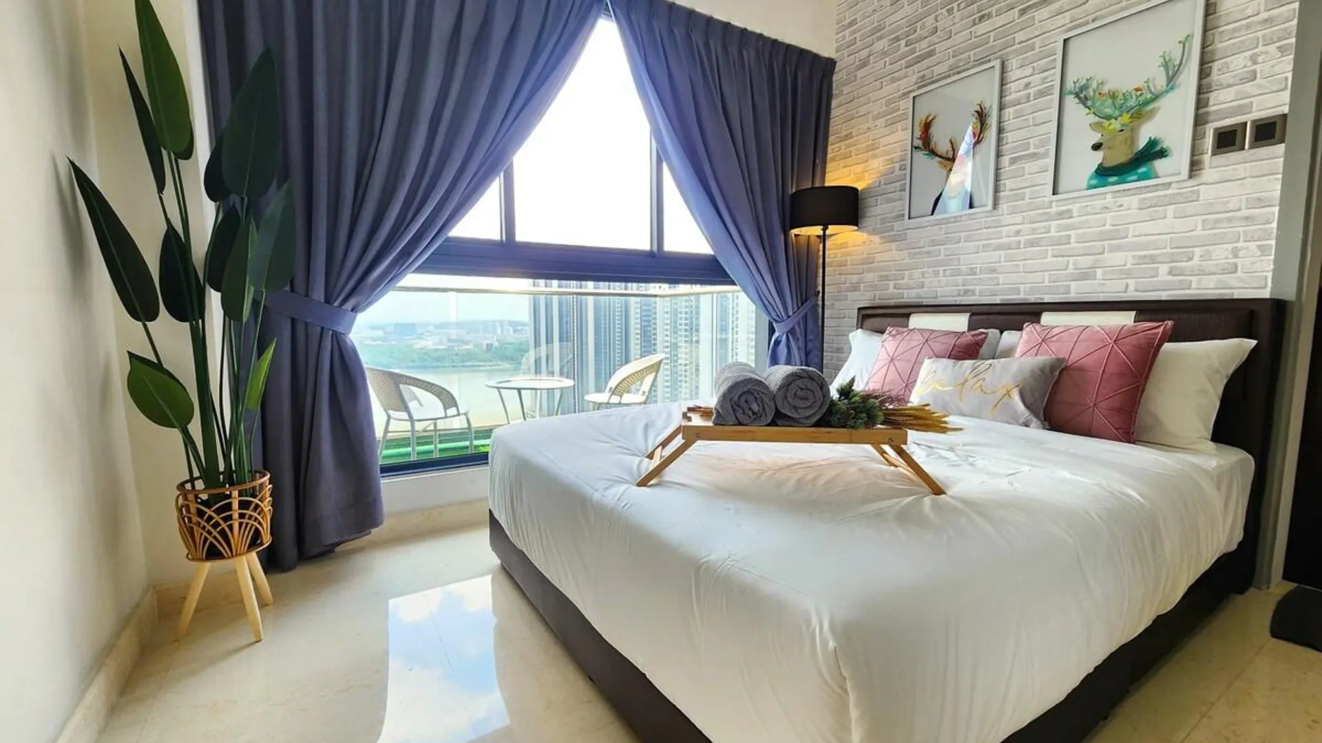 조호바루 / 조호르바루 조호바루의 아파트먼트 (103m², 침실 2개, 프라이빗 욕실 2개) 4성급 게스트하우스 스위트룸