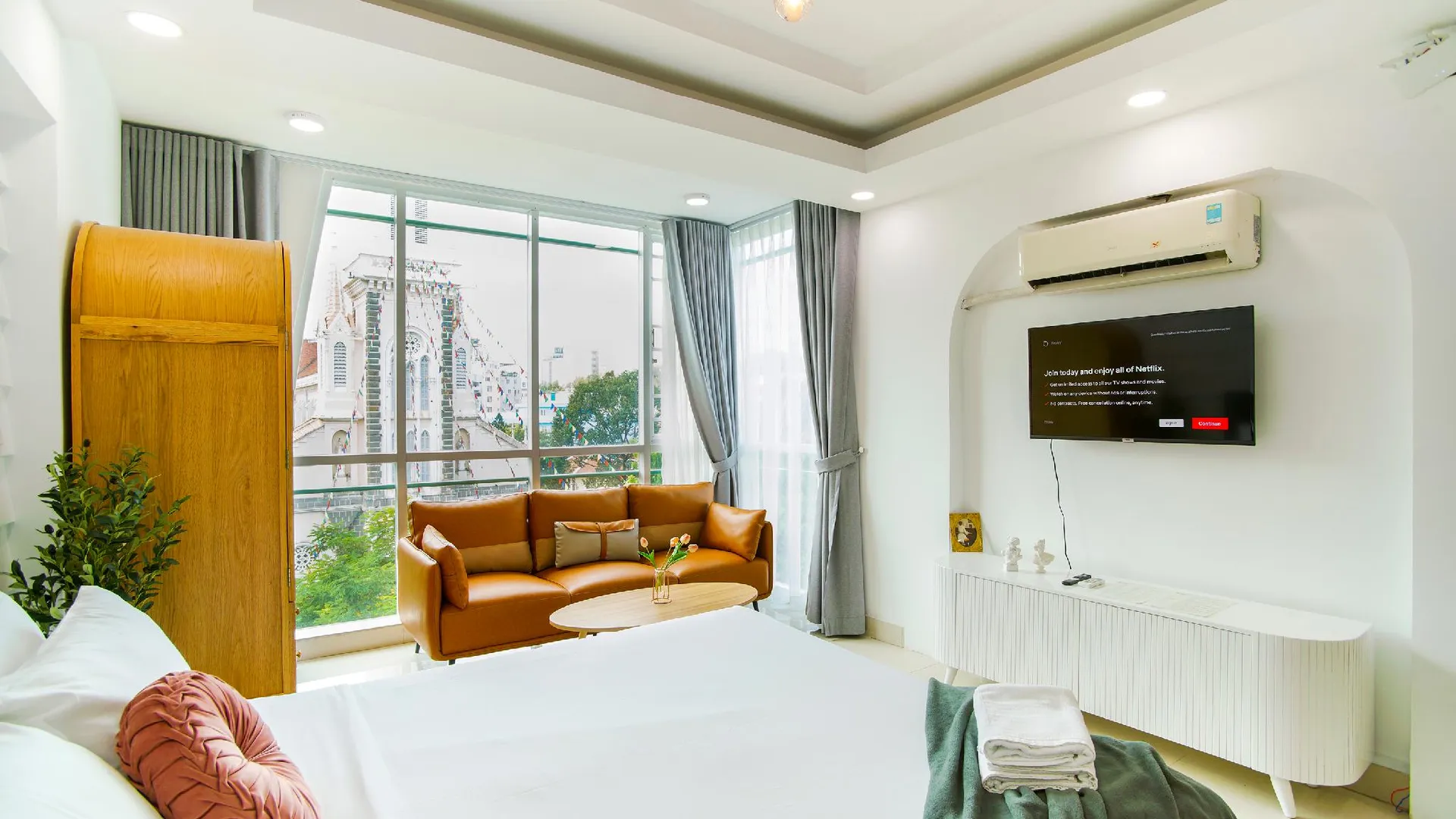 호치민 사지 처치뷰 홈 - 프리 네일스/헤어워시 4성급 게스트하우스 스위트룸