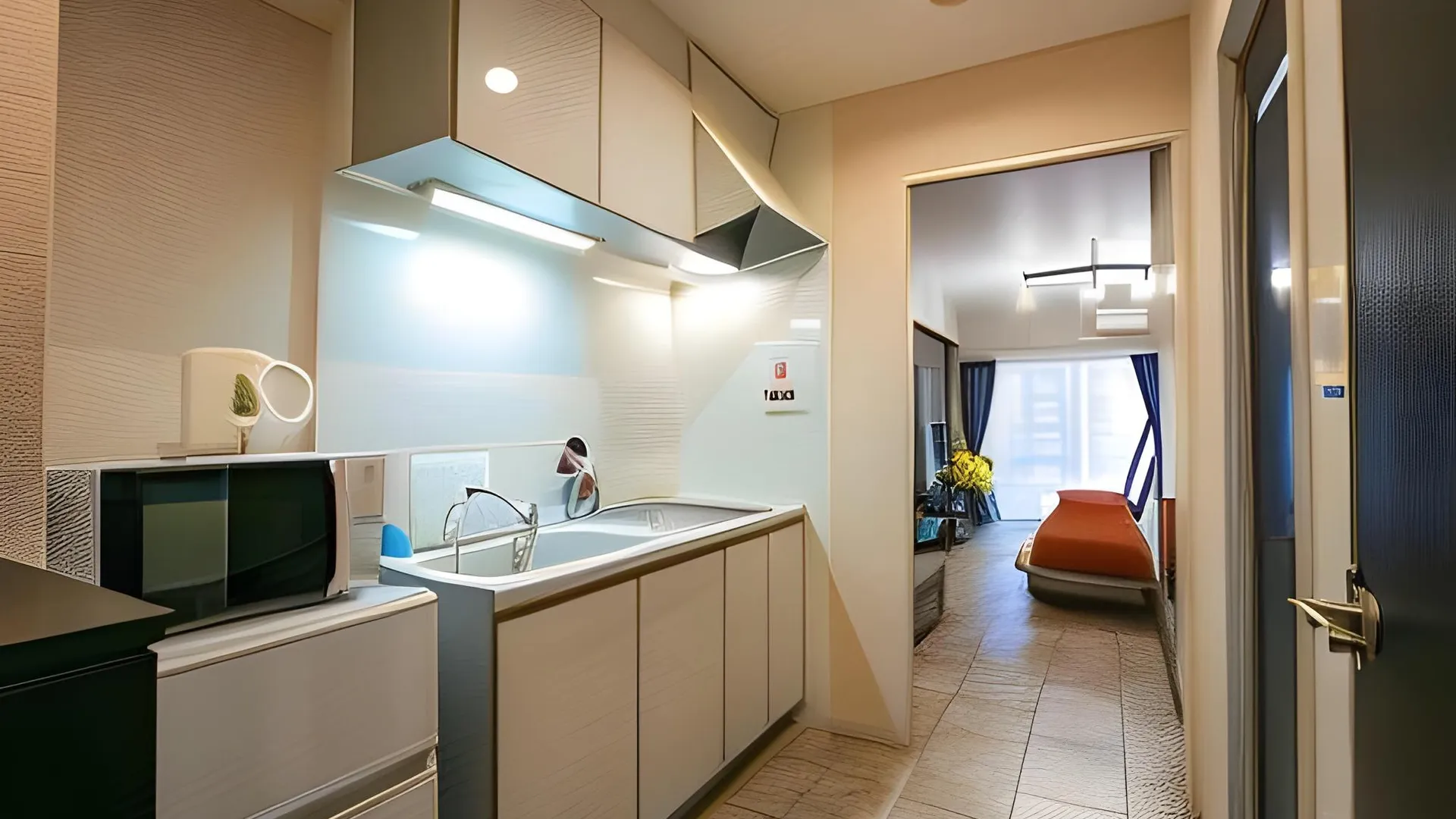 오사카 민 주소 3성급 호텔 외관