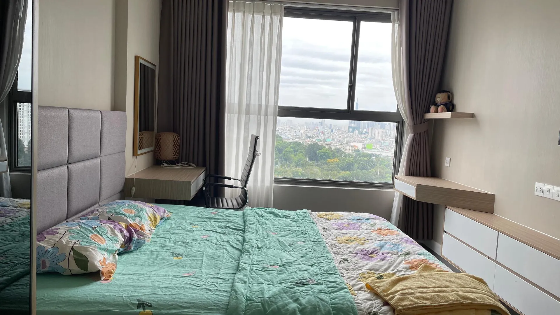 호치민 푸뉴언의 아파트먼트 (75m², 침실 2개, 프라이빗 욕실 2개) 2성급 싱글룸 객실