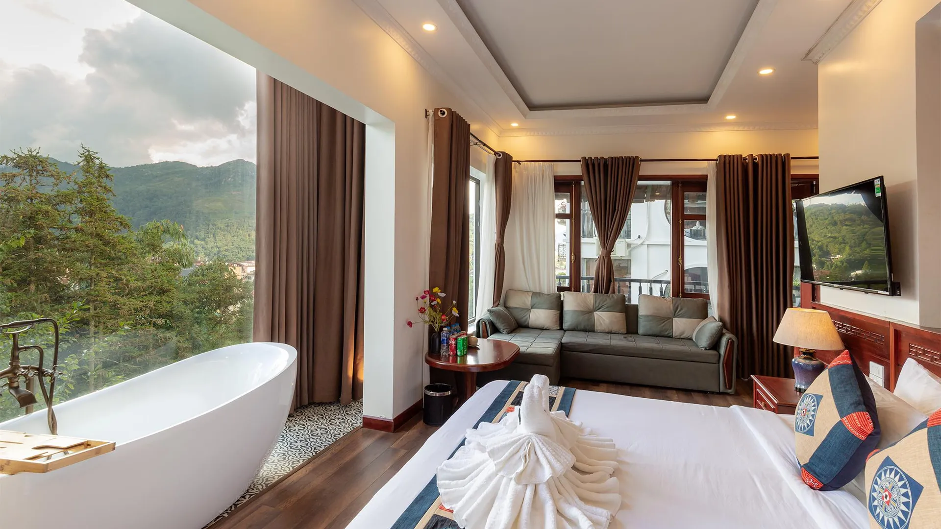 사파 그린 빌라 사파 3성급 호텔 스위트룸