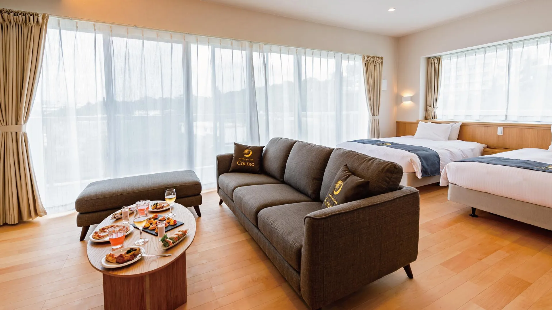 오키나와 본섬 프라이빗 콘도 차탄 자가루 바이 콜디오 프리미엄 - 오키나와 메인 아일랜드 4성급 호텔 스위트룸