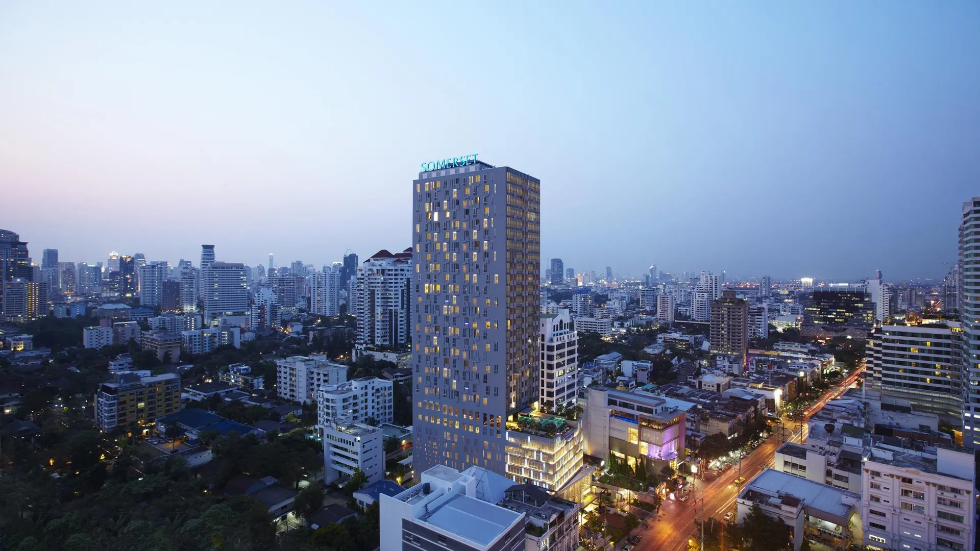 방콕 서머셋 수쿰빗 통로 방콕 4성급 호텔 객실