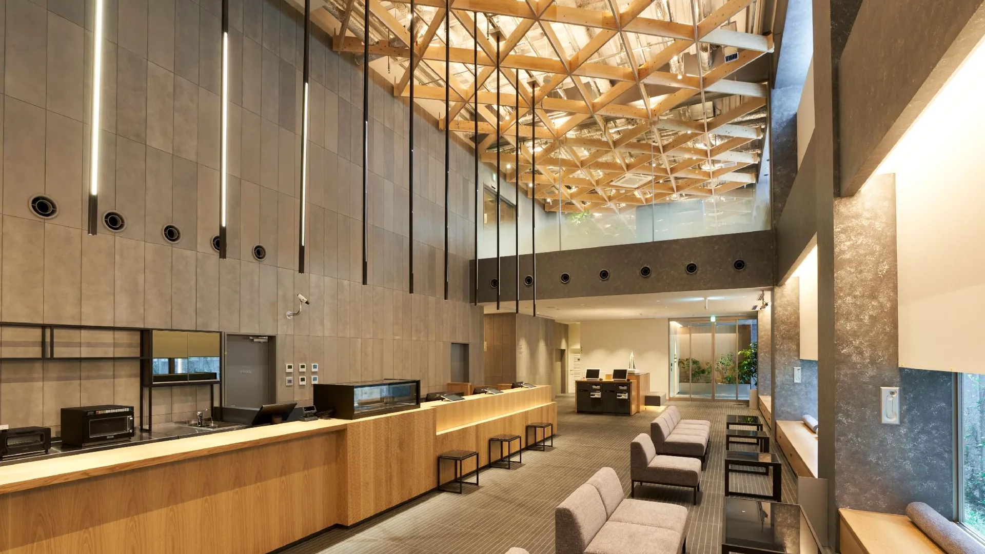 후쿠오카 크로스 라이프 하카타 야나기바시 3성급 호텔 로비