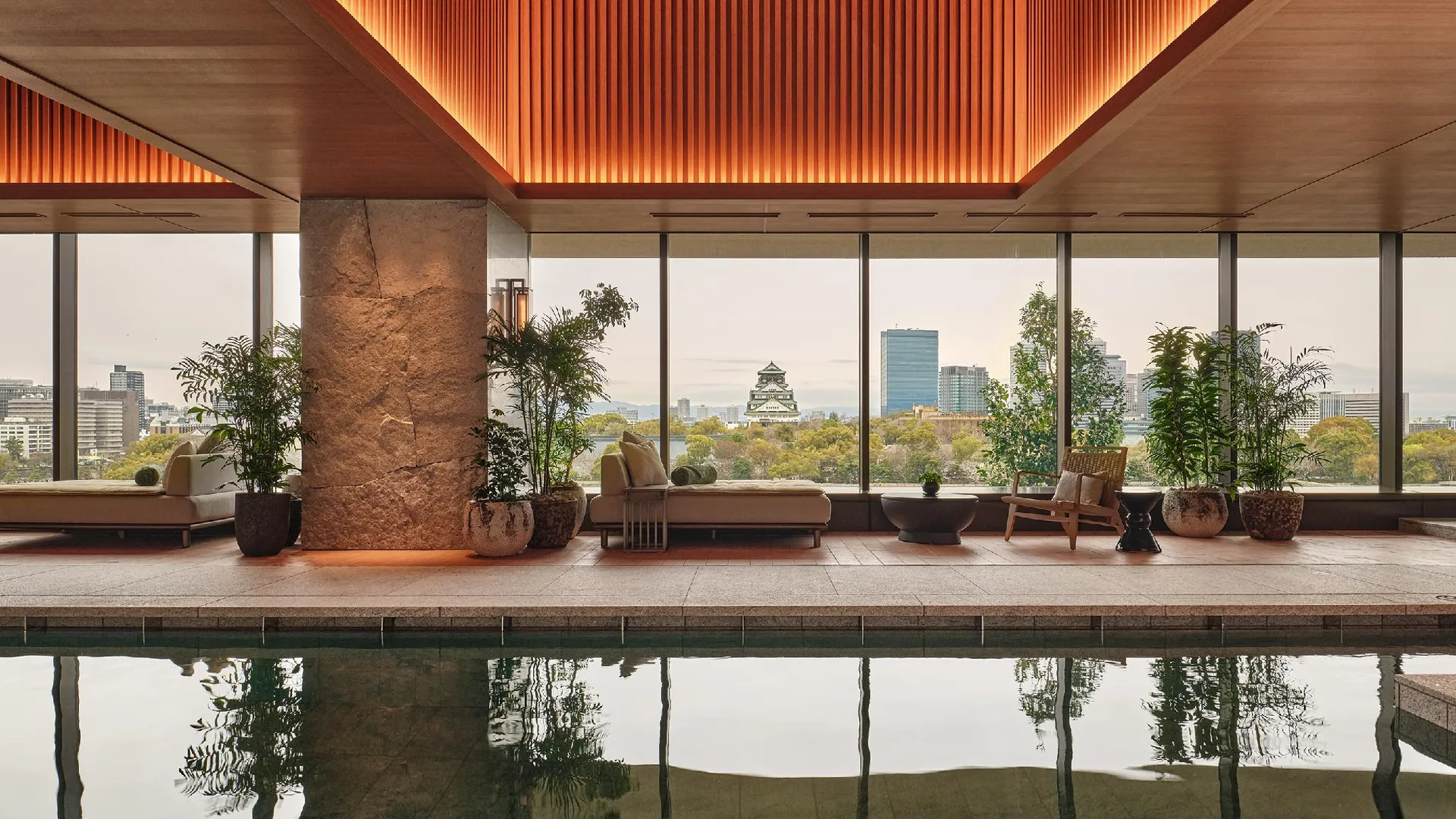 오사카 파티나 오사카 5성급 호텔 로비