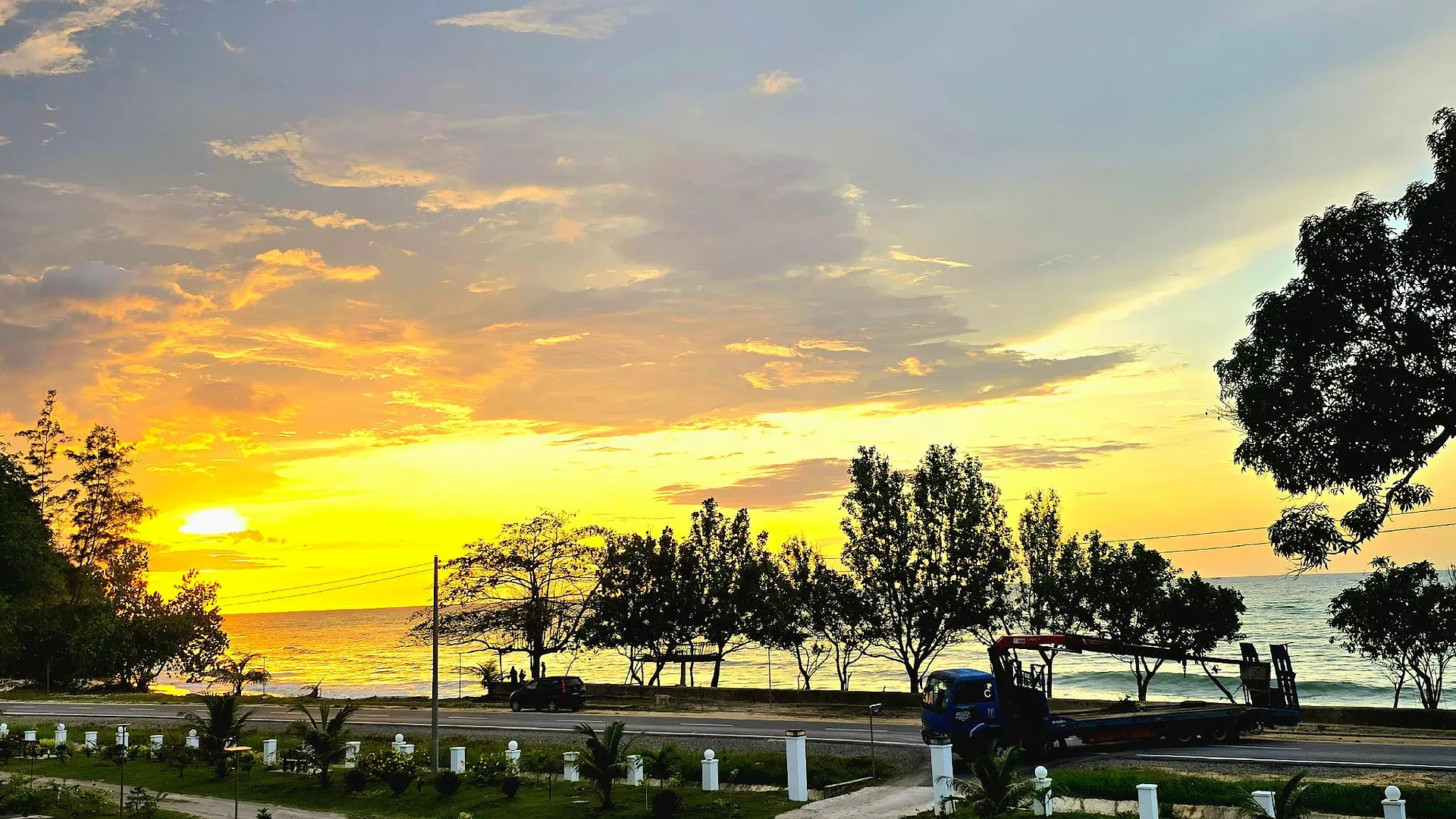 코타키나발루 바둥운 씨사이드뷰 3성급 게스트하우스 전망