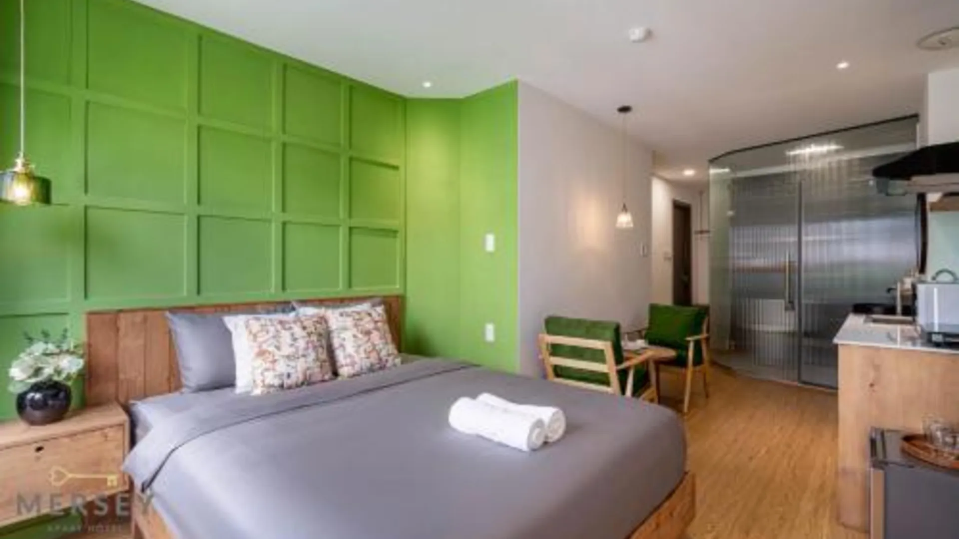 호치민 Mersey Central Saigon Apart'Hotel 4성급 호텔 객실