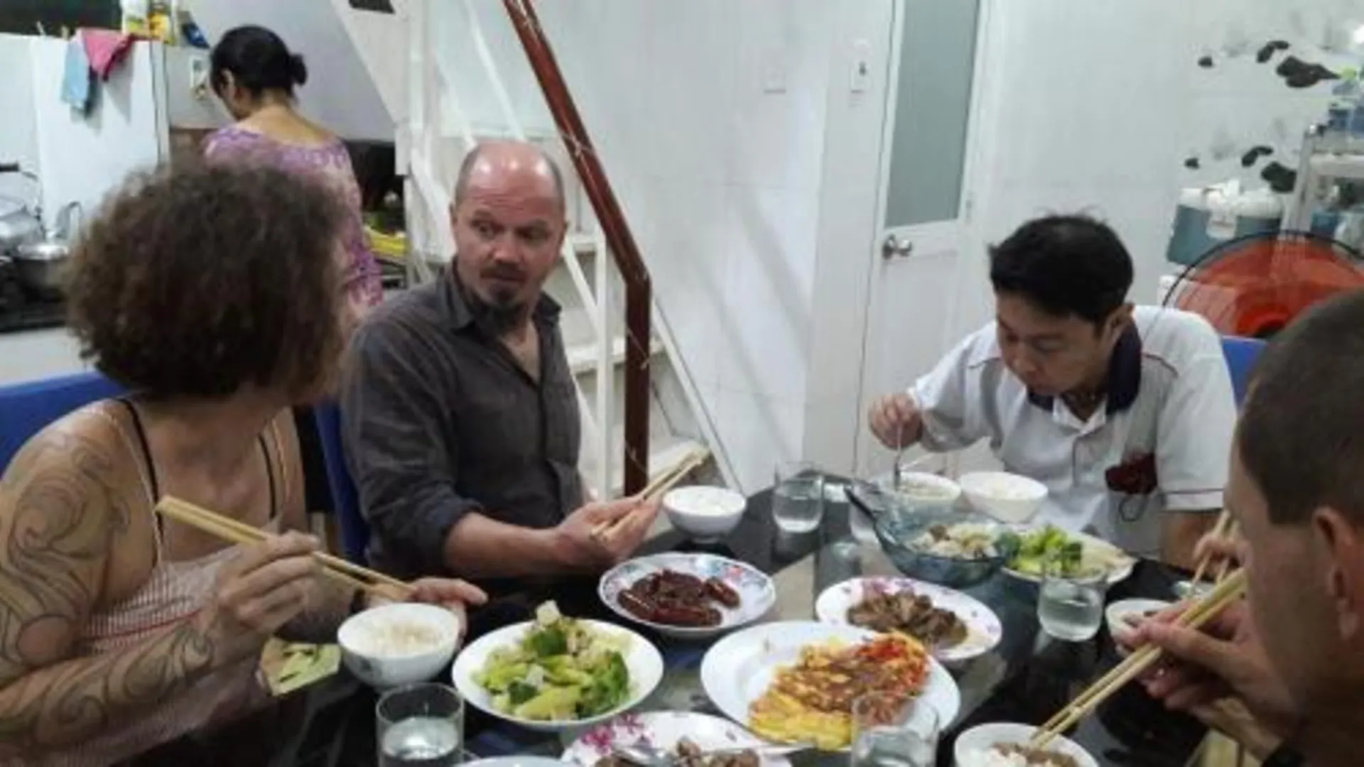 호치민 사이공나이스 홈스테이 (메종 드 트란 레) 3성급 게스트하우스 레스토랑