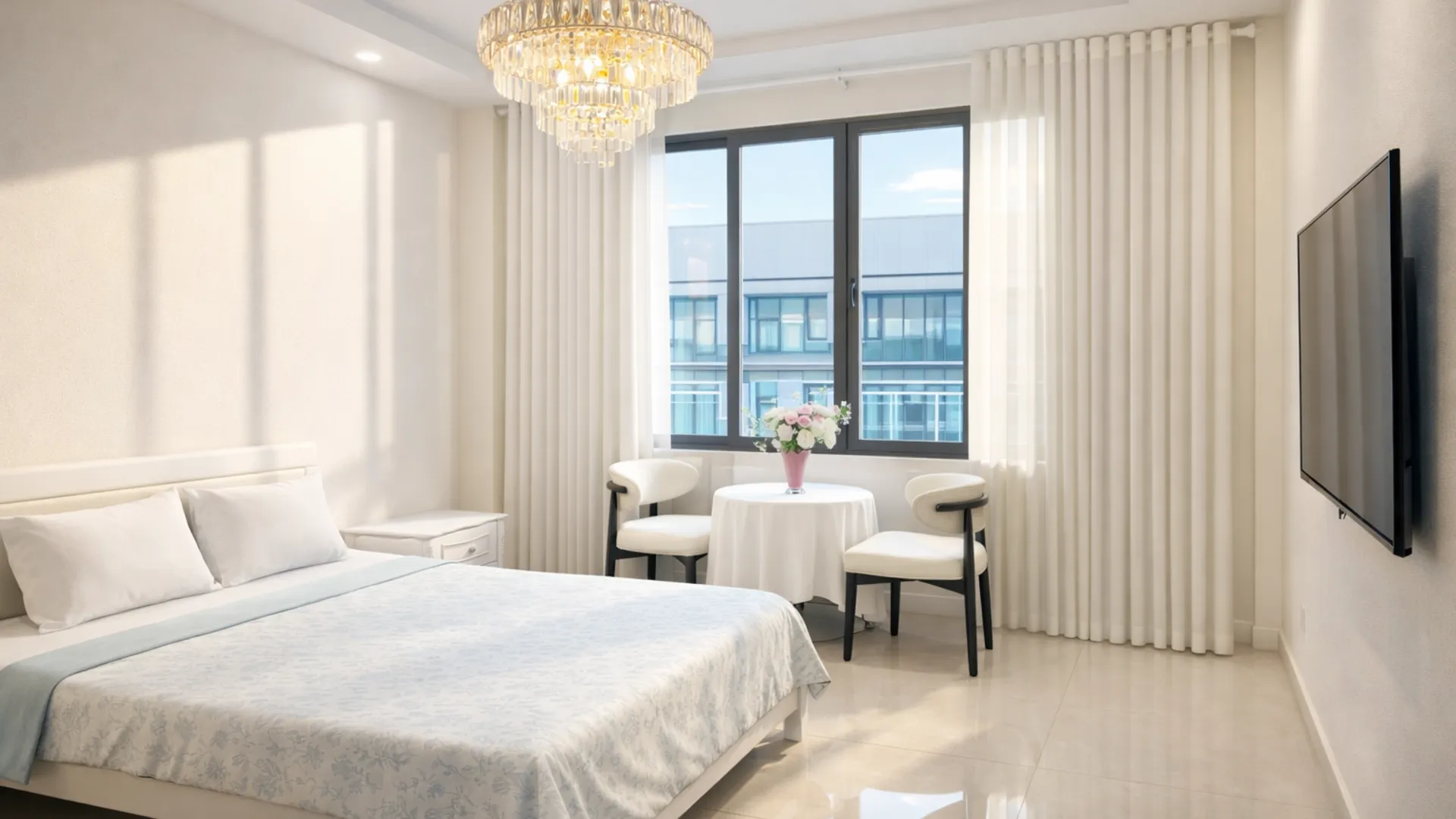 호치민 1군의 아파트먼트 (30m², 침실 1개, 프라이빗 욕실 1개) 호텔 스위트룸