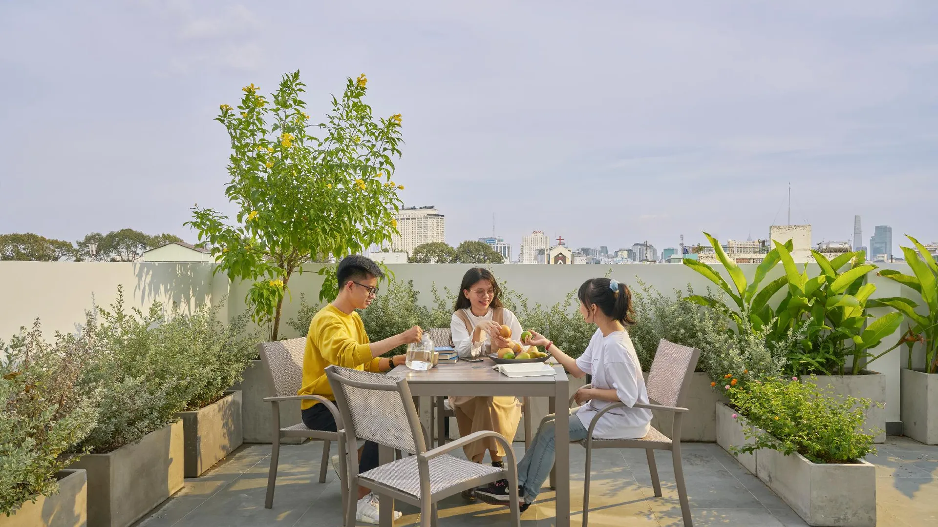 호치민 M 빌리지 리빙 레 반 시 3성급 호텔 레스토랑