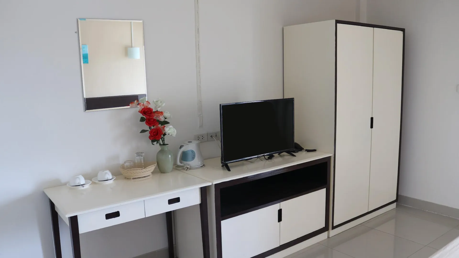 방콕 톤부리의 스튜디오 아파트먼트 (20m², 프라이빗 욕실 1개) 3성급 게스트하우스 객실