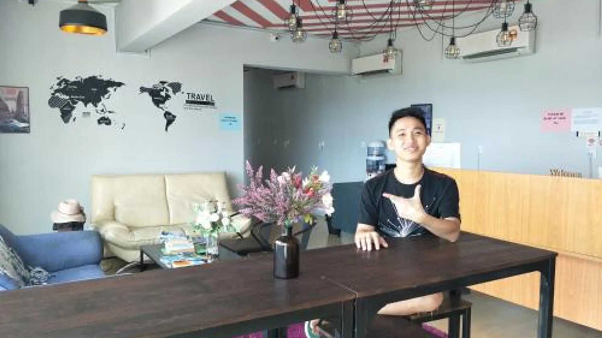 코타키나발루 씨뷰 캡슐 호텔 2성급 호텔 로비