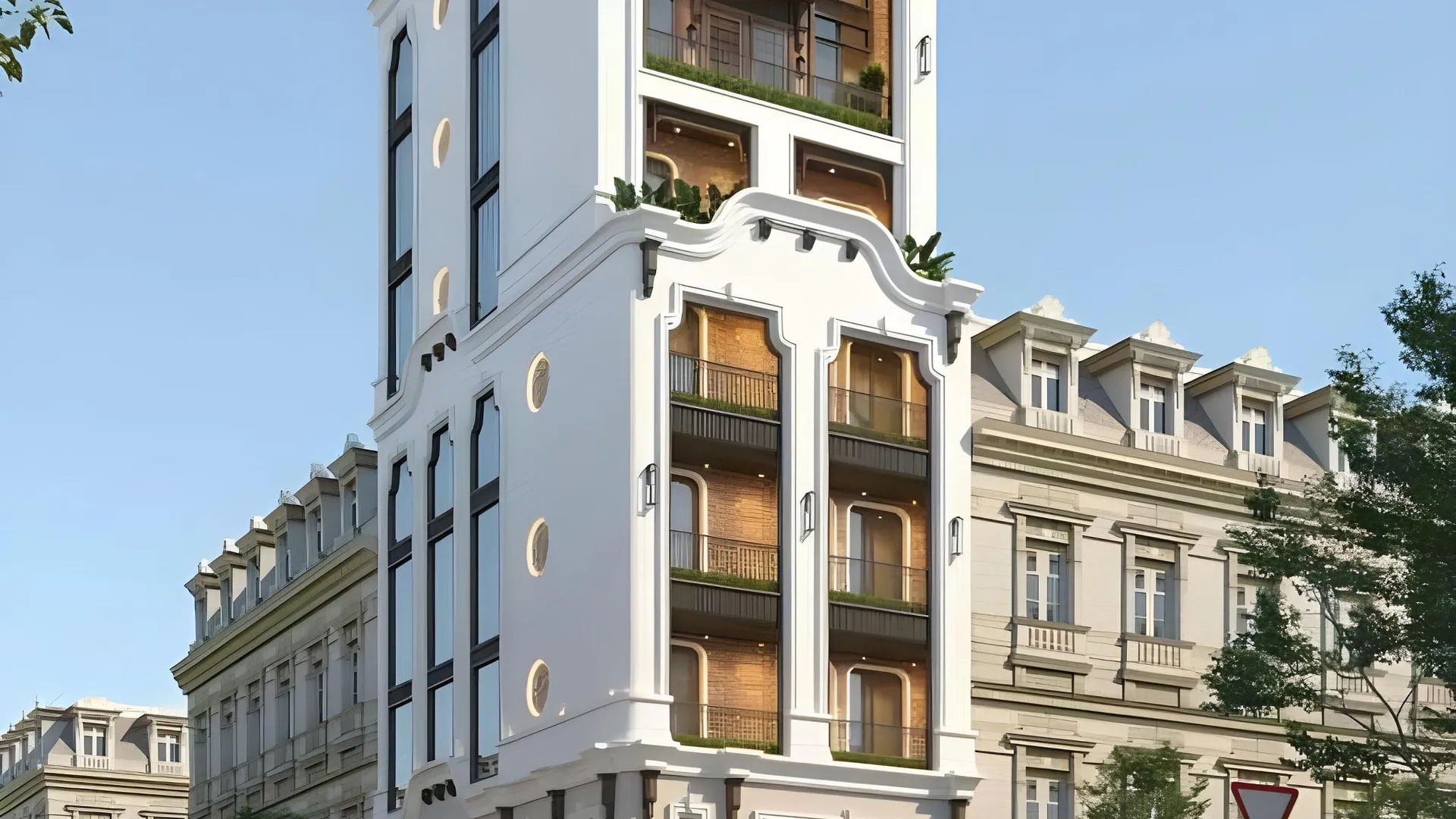 하노이 크레센도 부티크 스튜디오 5성급 호텔 전망