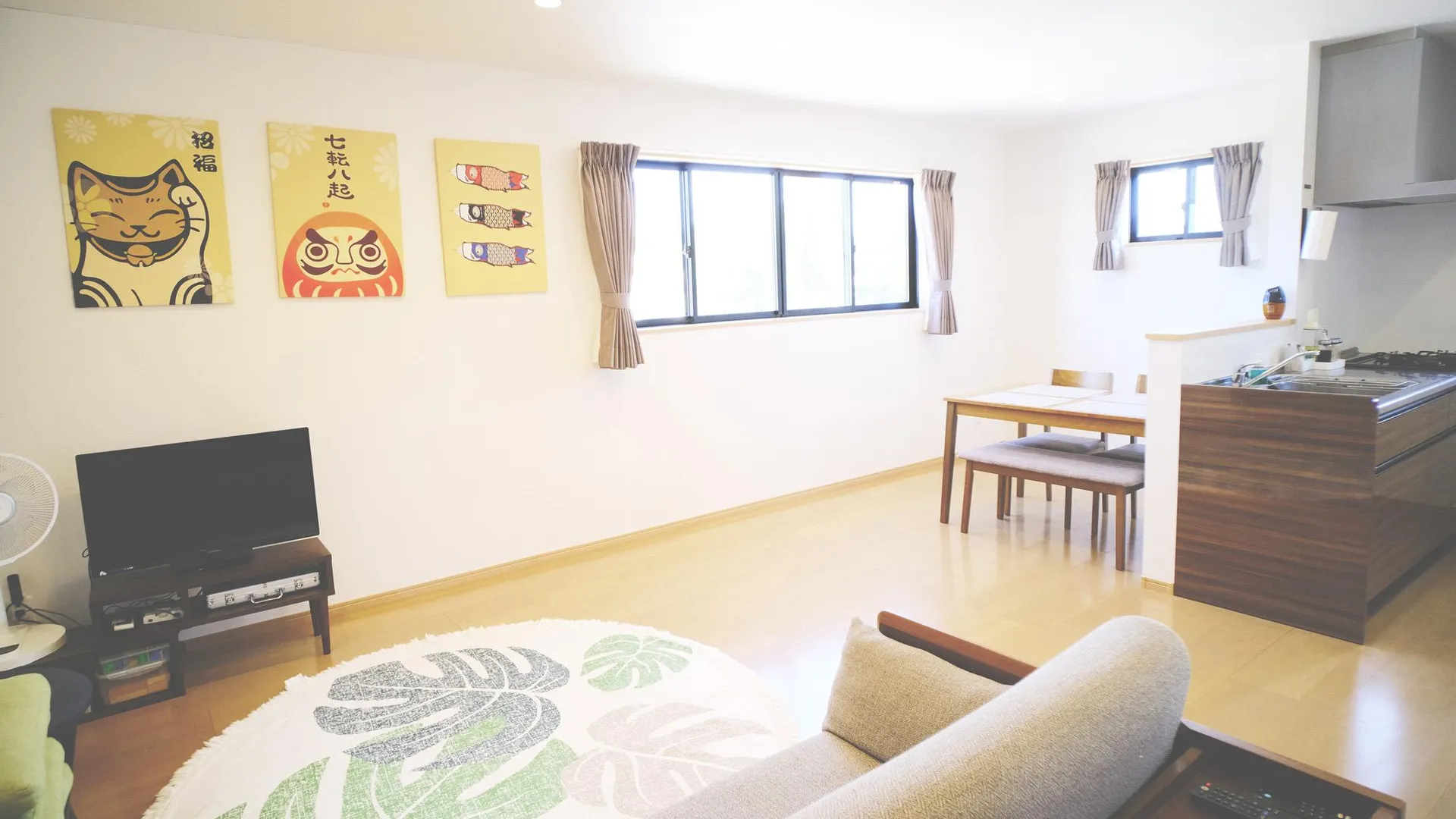 오키나와 본섬 기노자의 프라이빗 하우스 (79m², 침실 3개, 프라이빗 욕실 2개) 4성급 게스트하우스 스위트룸