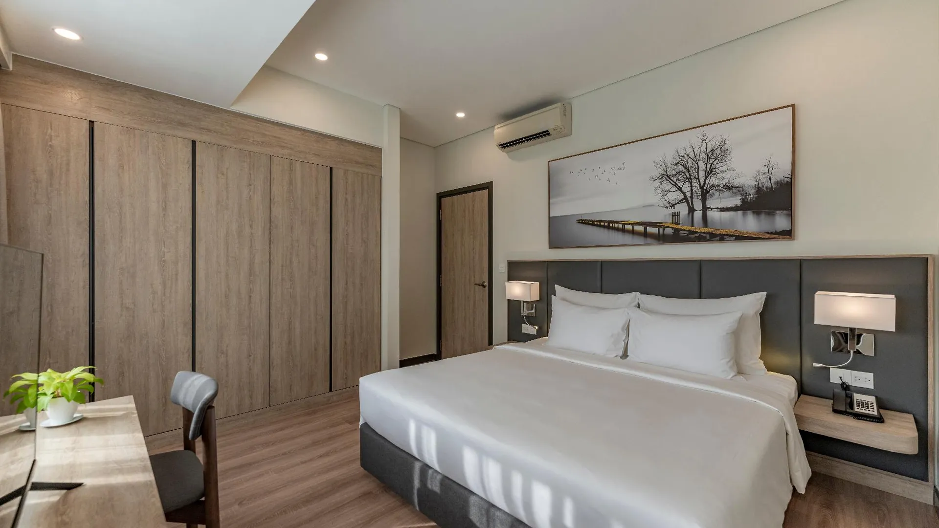 호치민 가든 뷰 코트 스위트 호치민 시티 4성급 호텔 스위트룸