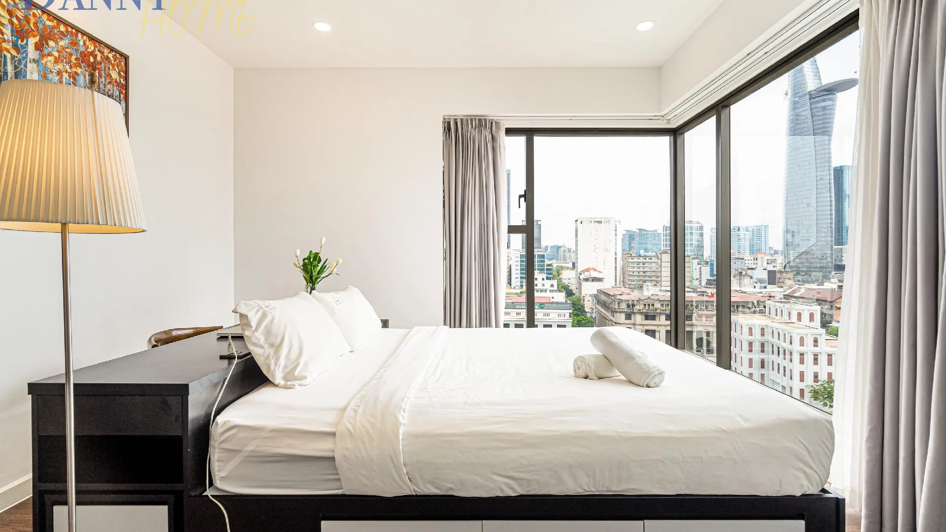 호치민 4군의 프라이빗 하우스 (130m², 침실 3개, 프라이빗 욕실 2개) 3성급 싱글룸 스위트룸