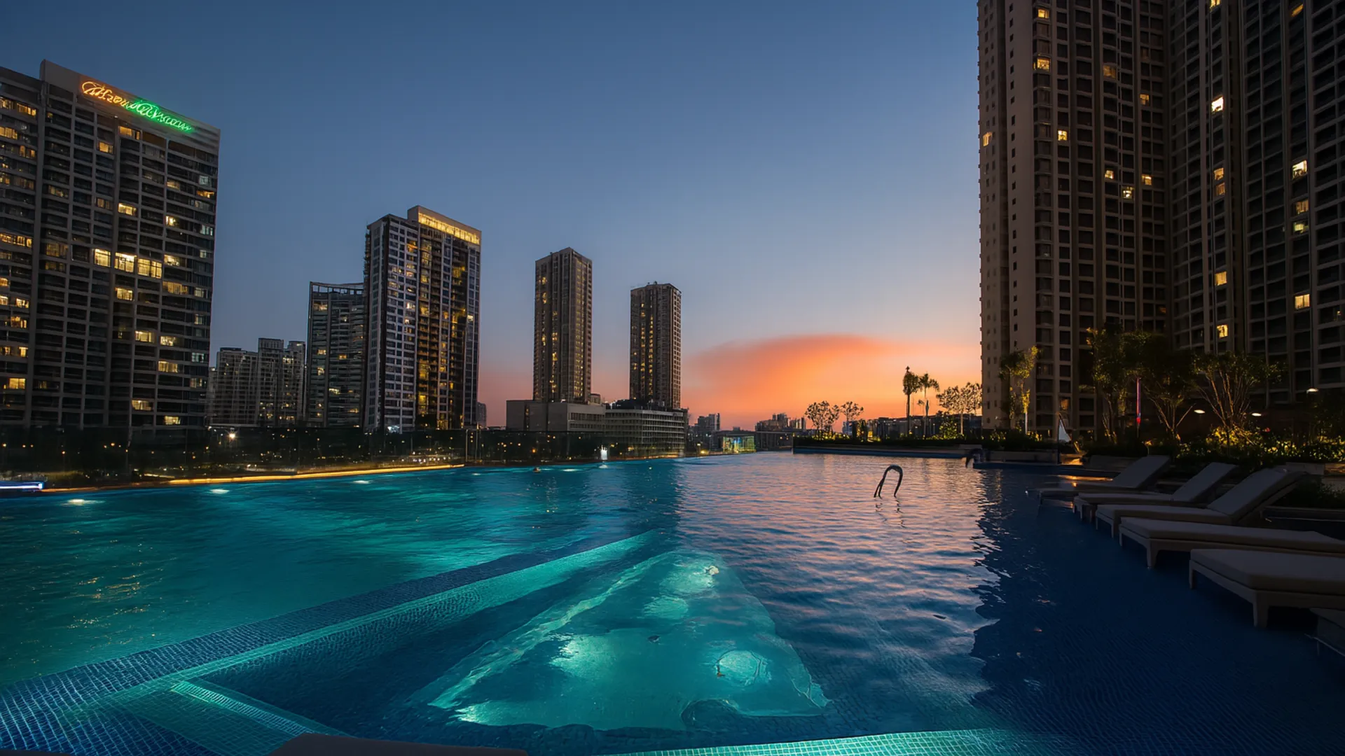 호치민 럭셔리 루미에르 리버사이드 어반 아파트먼트 5성급 호텔 객실