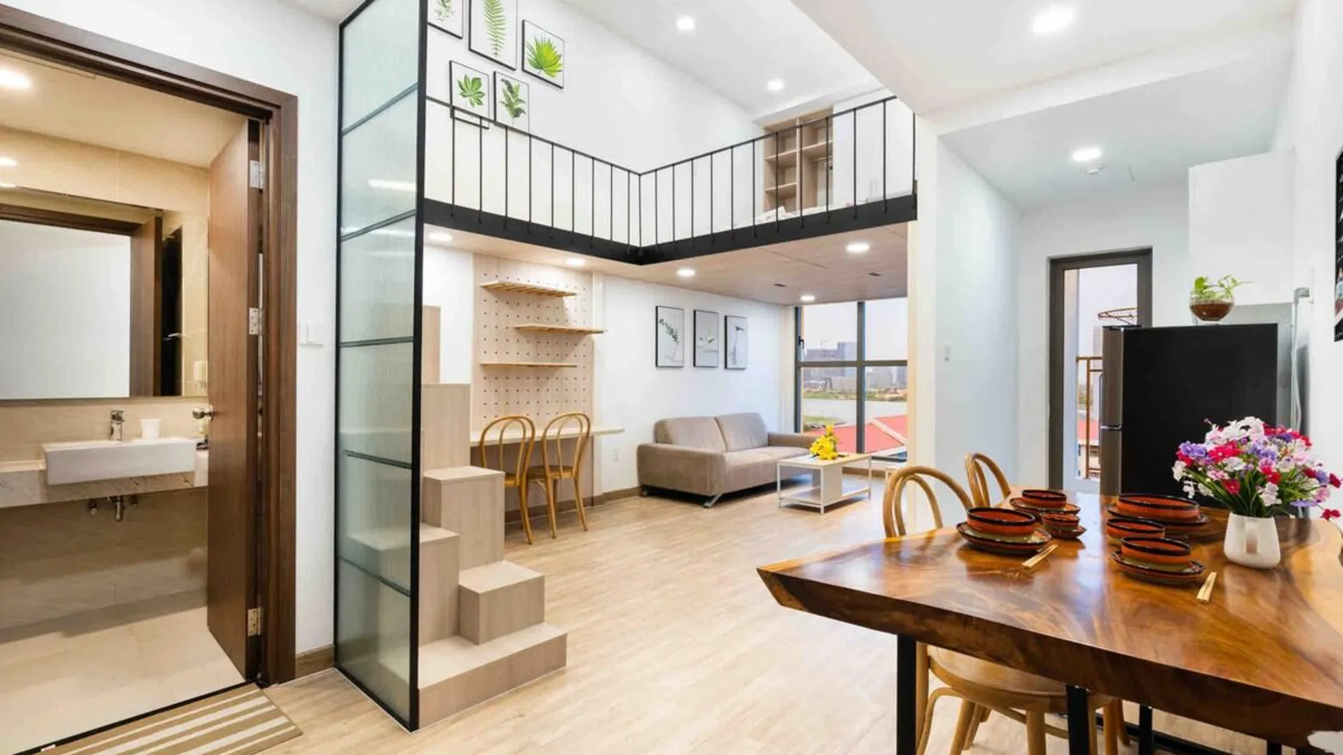 호치민 4군의 아파트먼트 (50m², 침실 1개, 프라이빗 욕실 1개) 4성급 게스트하우스 객실