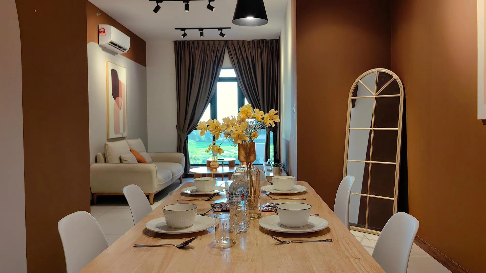 코타키나발루 Near Airport|FreeParking|KAvenue|Family Room 6 Pax 3성급 게스트하우스 레스토랑