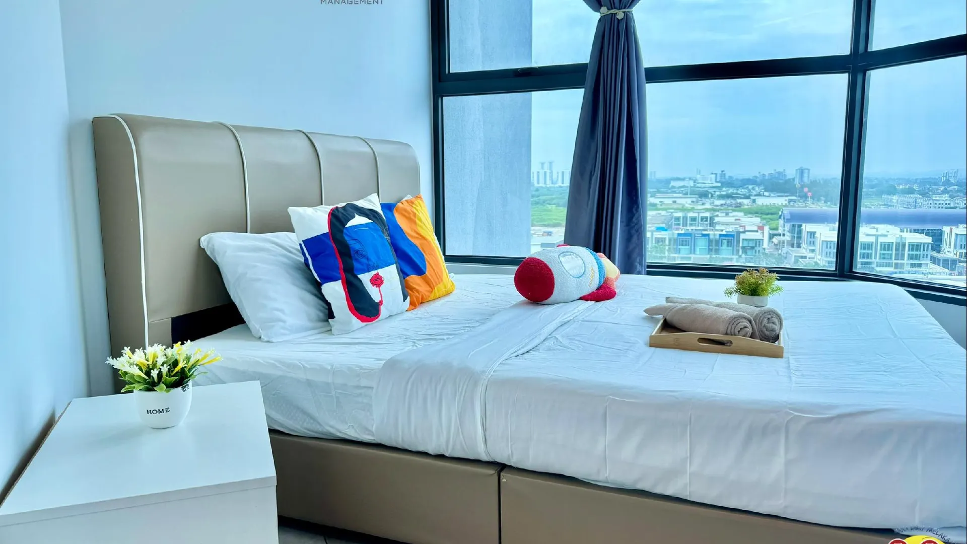 말라카 말라카 시내의 아파트먼트 (128m², 침실 2개, 프라이빗 욕실 2개) 3성급 싱글룸 객실