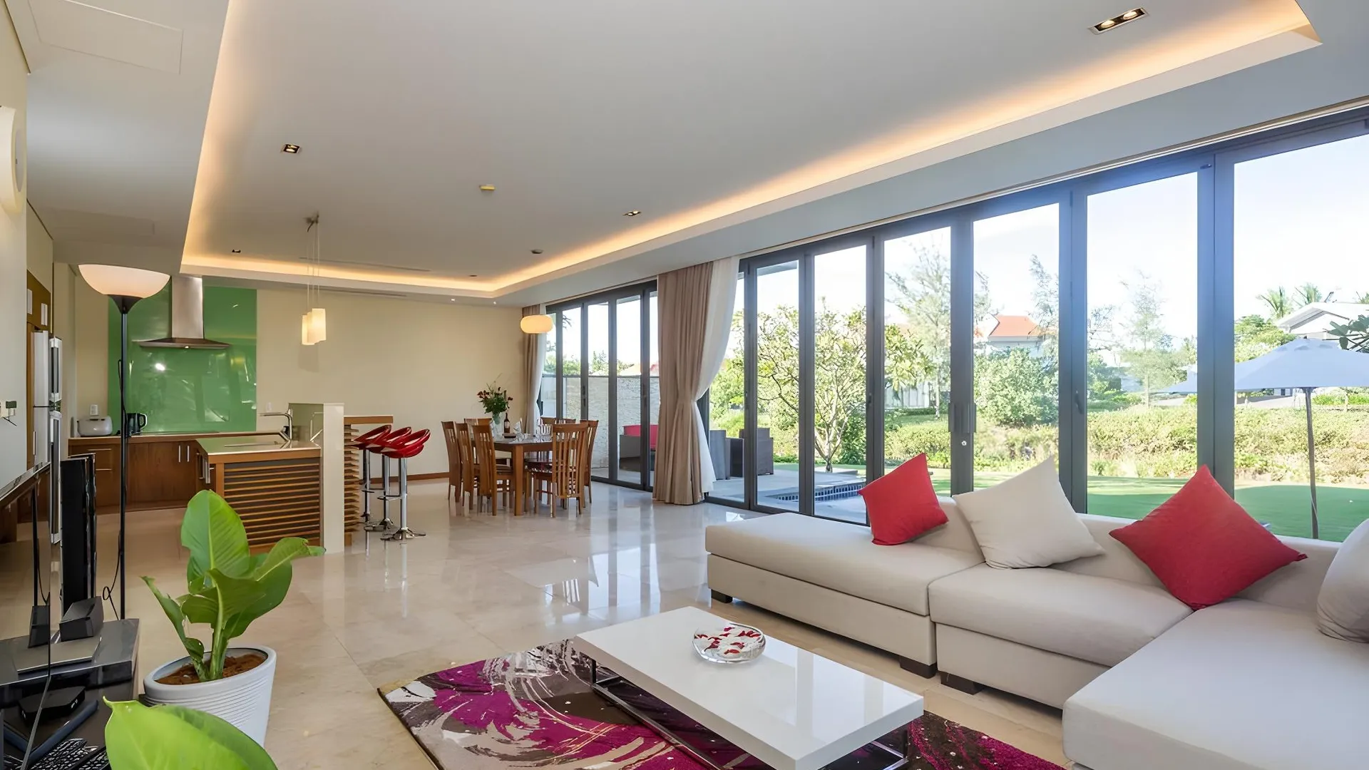 다낭 Villa 3 Bedrooms Luxury with BF - The Five Stars 5성급 싱글룸 레스토랑