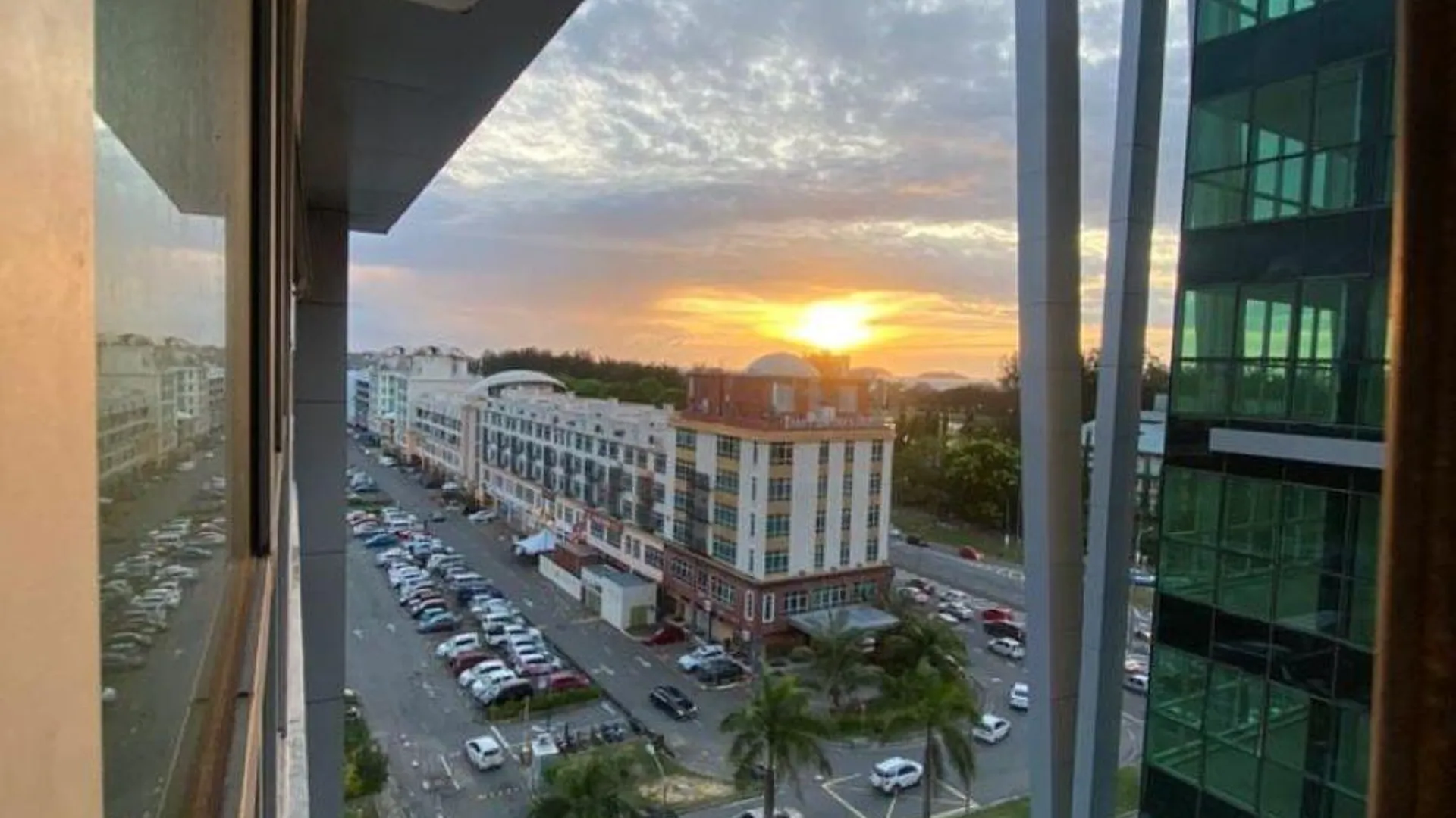 코타키나발루 쿠알라 펜유의 아파트먼트 (55m², 침실 2개, 프라이빗 욕실 1개) 3성급 싱글룸 전망