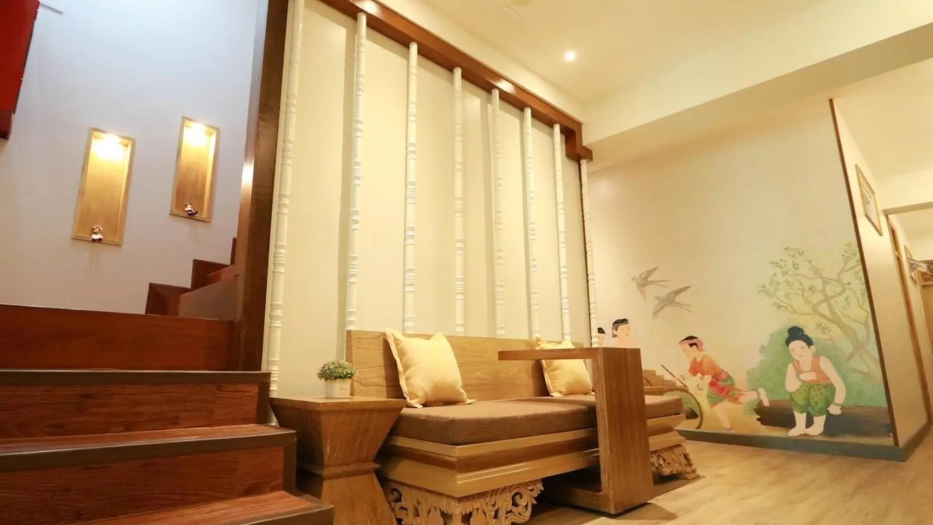 방콕 마리야 레이디 호스텔 수완나품 에어포트 2성급 호텔 로비