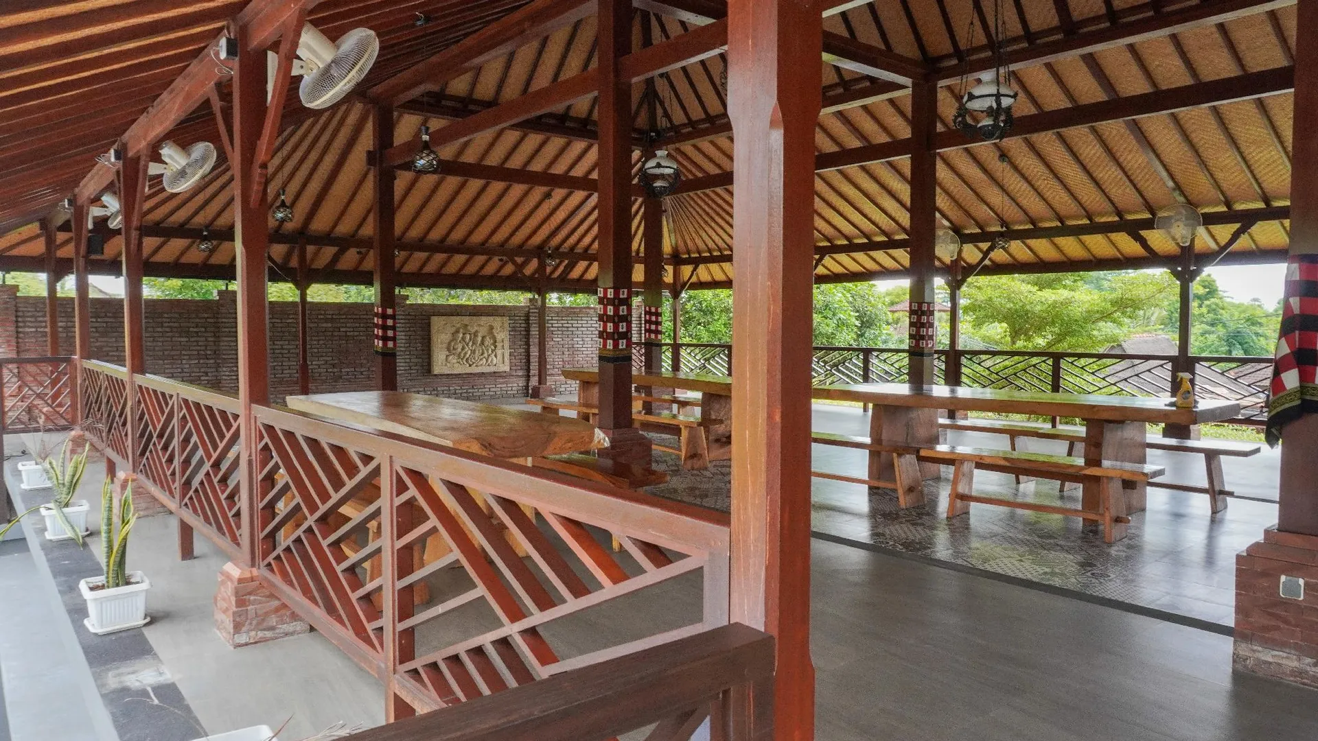 발리 더 발리 먼자간 부티크 빌라 앤 다이브 센터 3성급 호텔 레스토랑