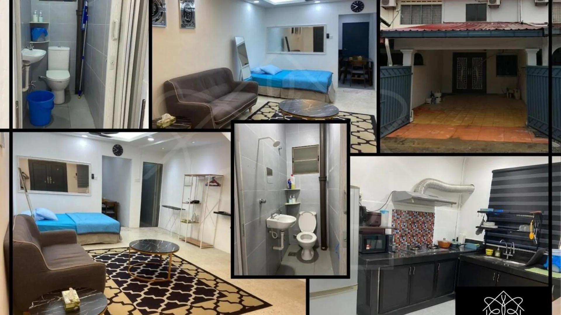 쿠안탄 쿠안탄 시티의 프라이빗 하우스 (650m², 침실 2개, 프라이빗 욕실 2개) 4성급 게스트하우스 객실