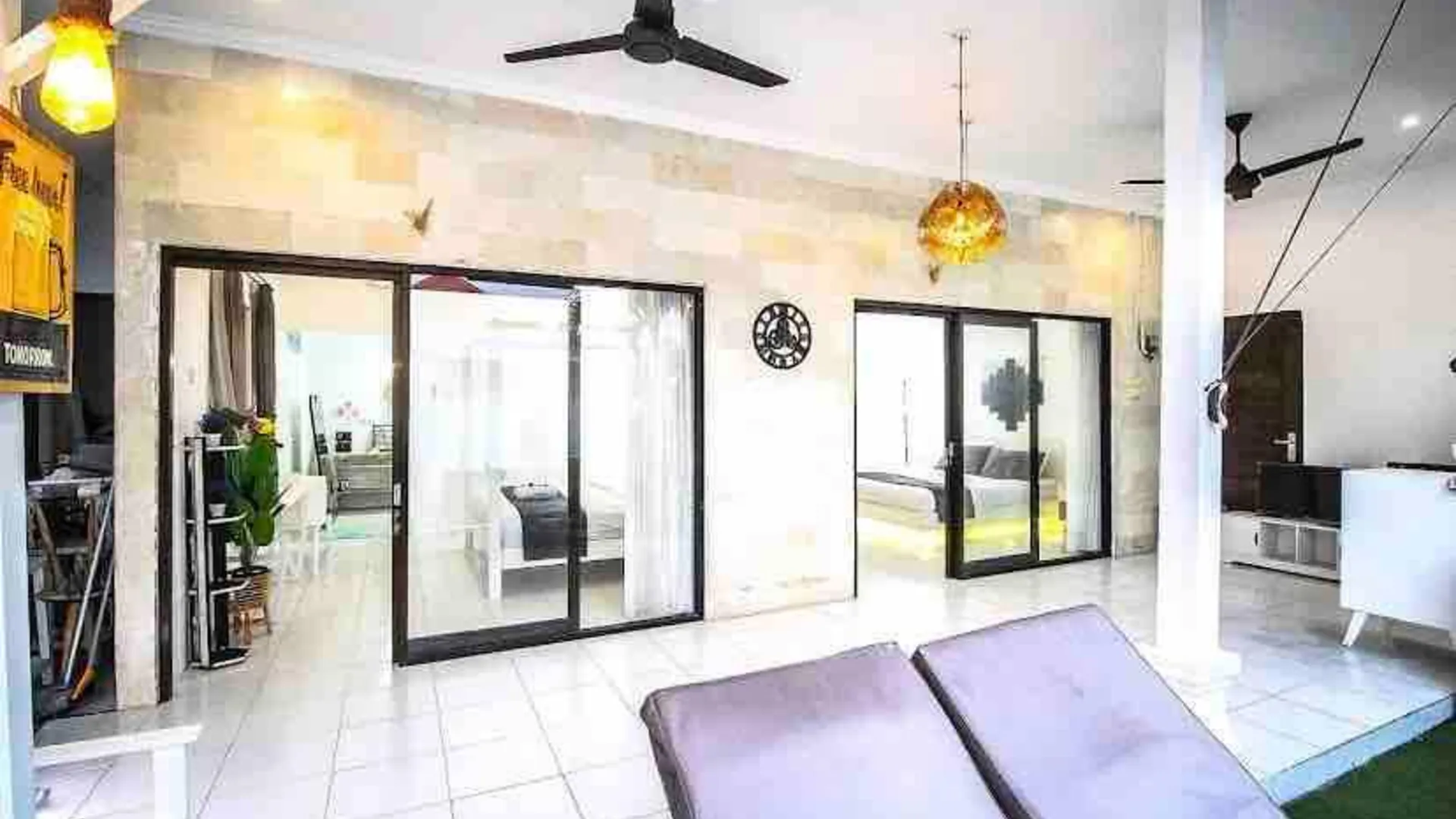 발리 스미냑의 빌라 (170m², 침실 2개, 프라이빗 욕실 2개) 3성급 싱글룸 로비