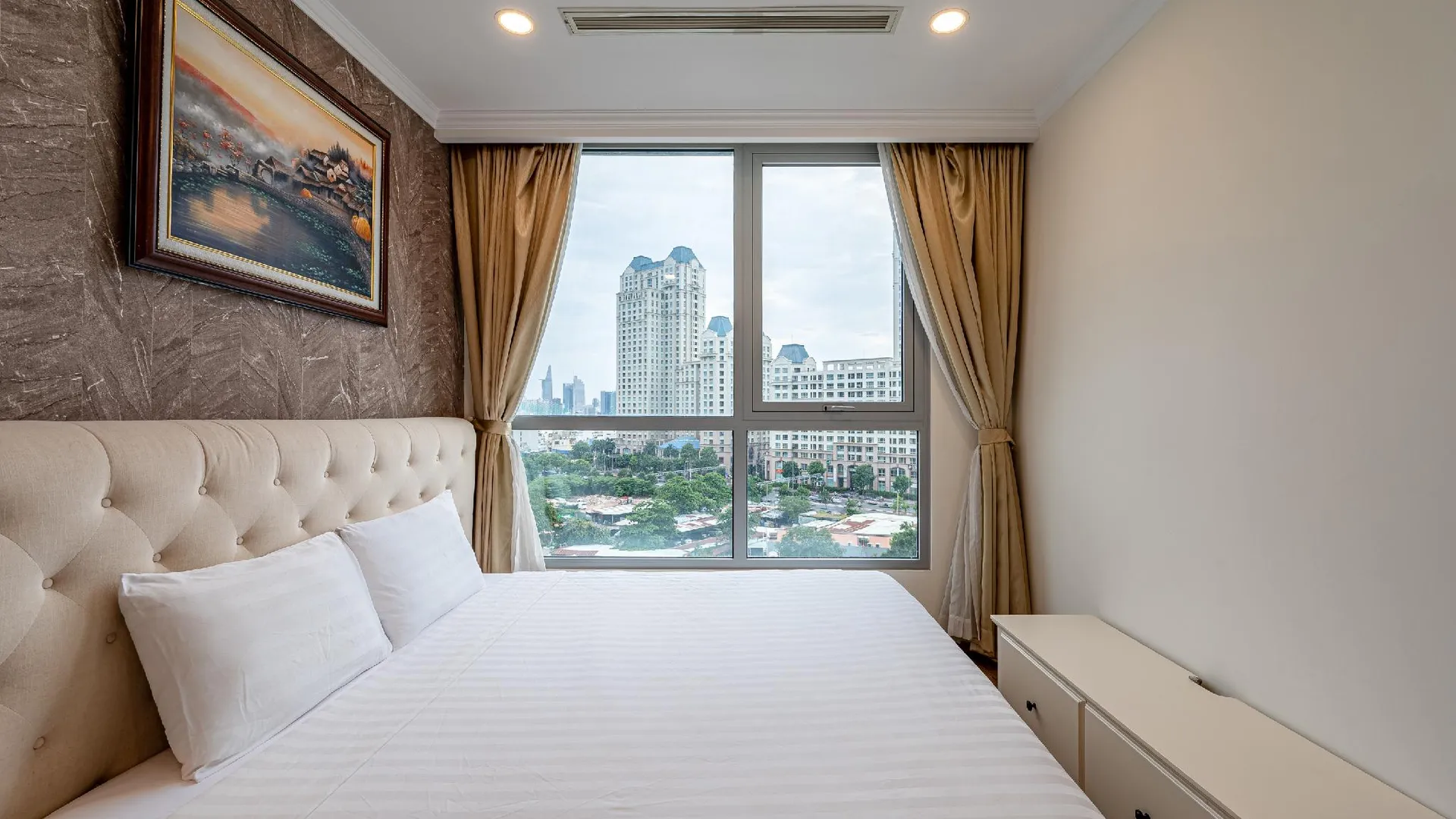 호치민 빈탄의 아파트먼트 (55m², 침실 1개, 프라이빗 욕실 1개) 4성급 싱글룸 스위트룸