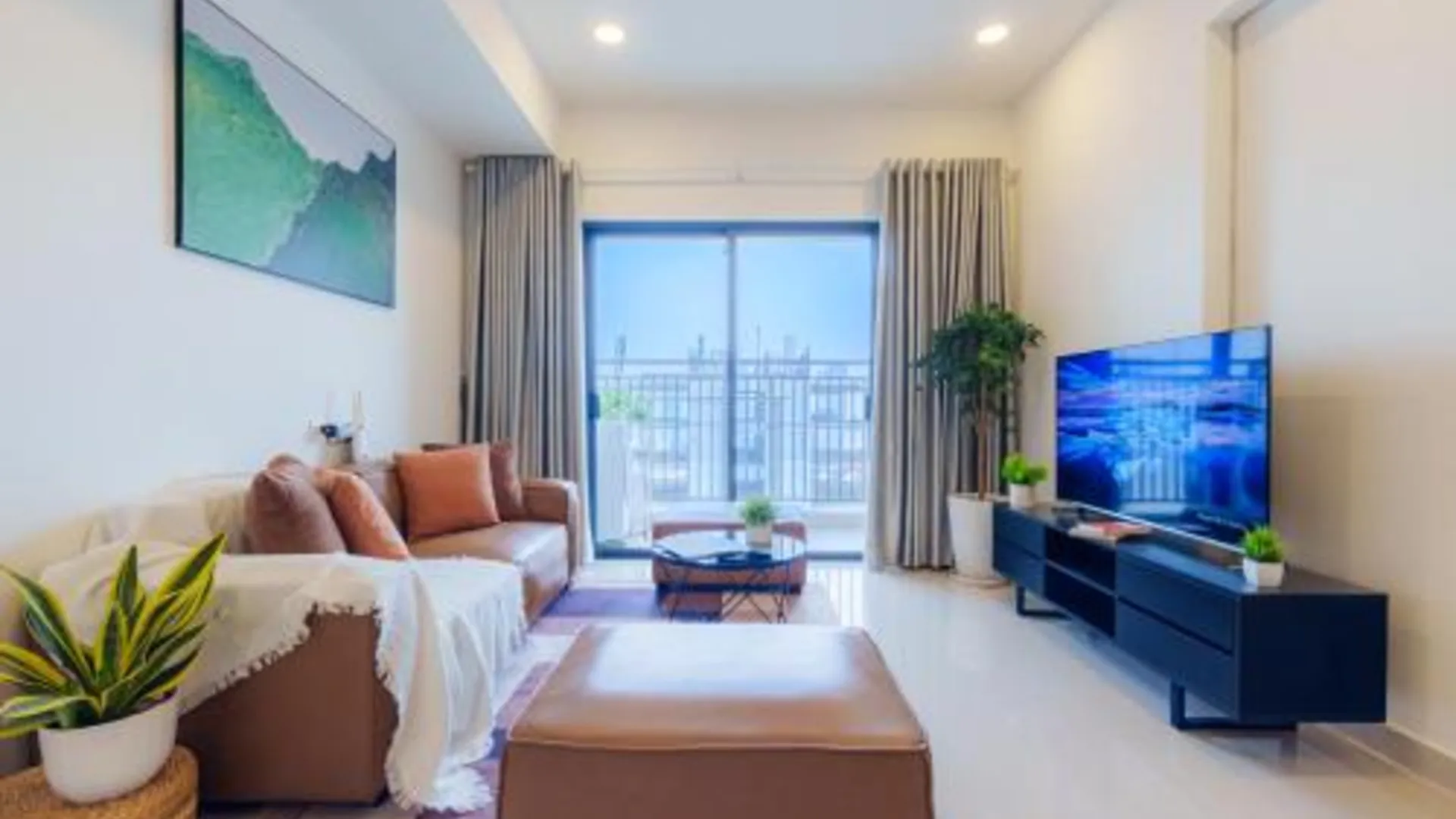 호치민 4군의 아파트먼트 (65m², 침실 2개, 프라이빗 욕실 1개) 4성급 게스트하우스 스위트룸