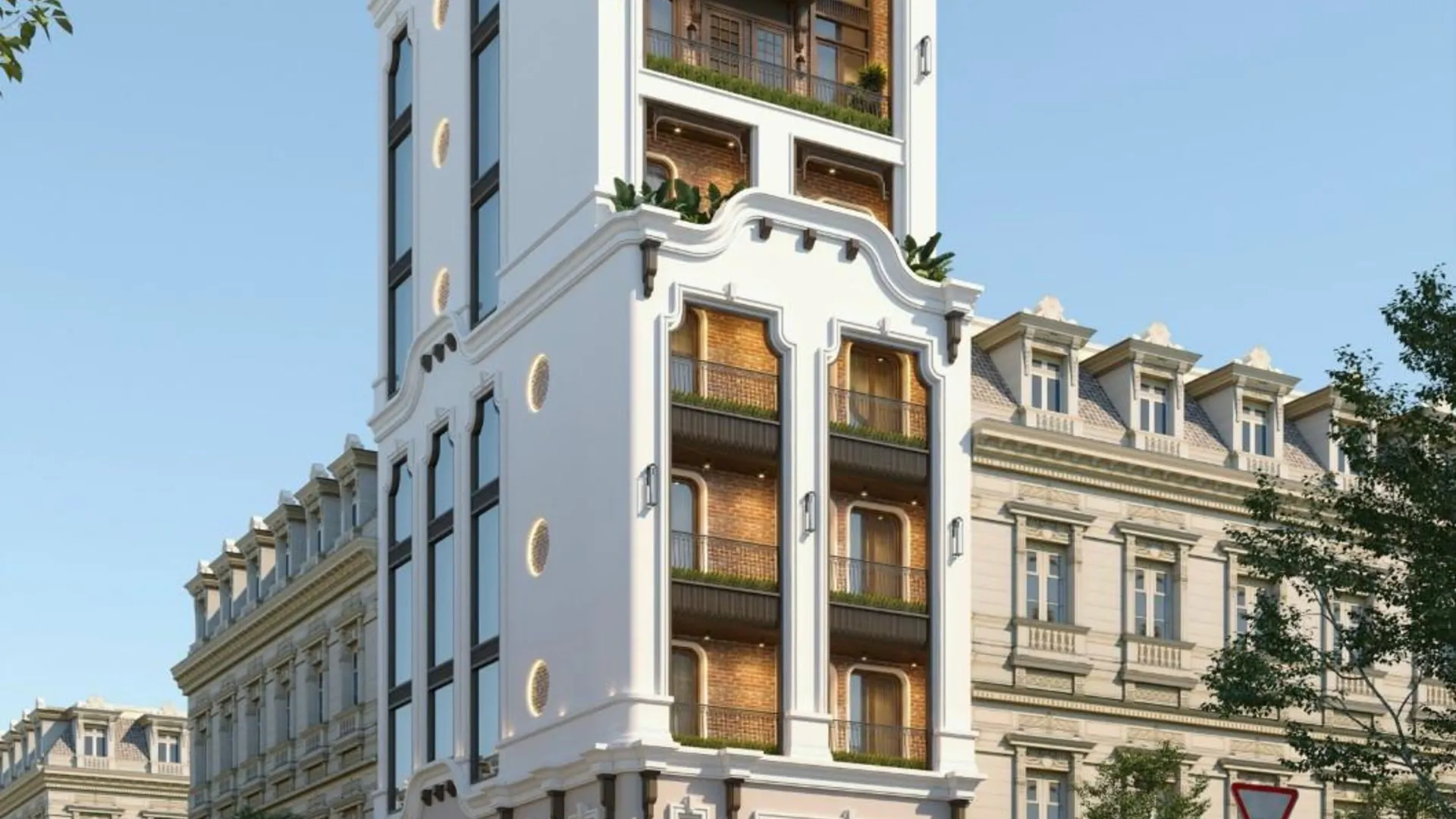 하노이 크레센도 부티크 스튜디오 5성급 호텔 외관