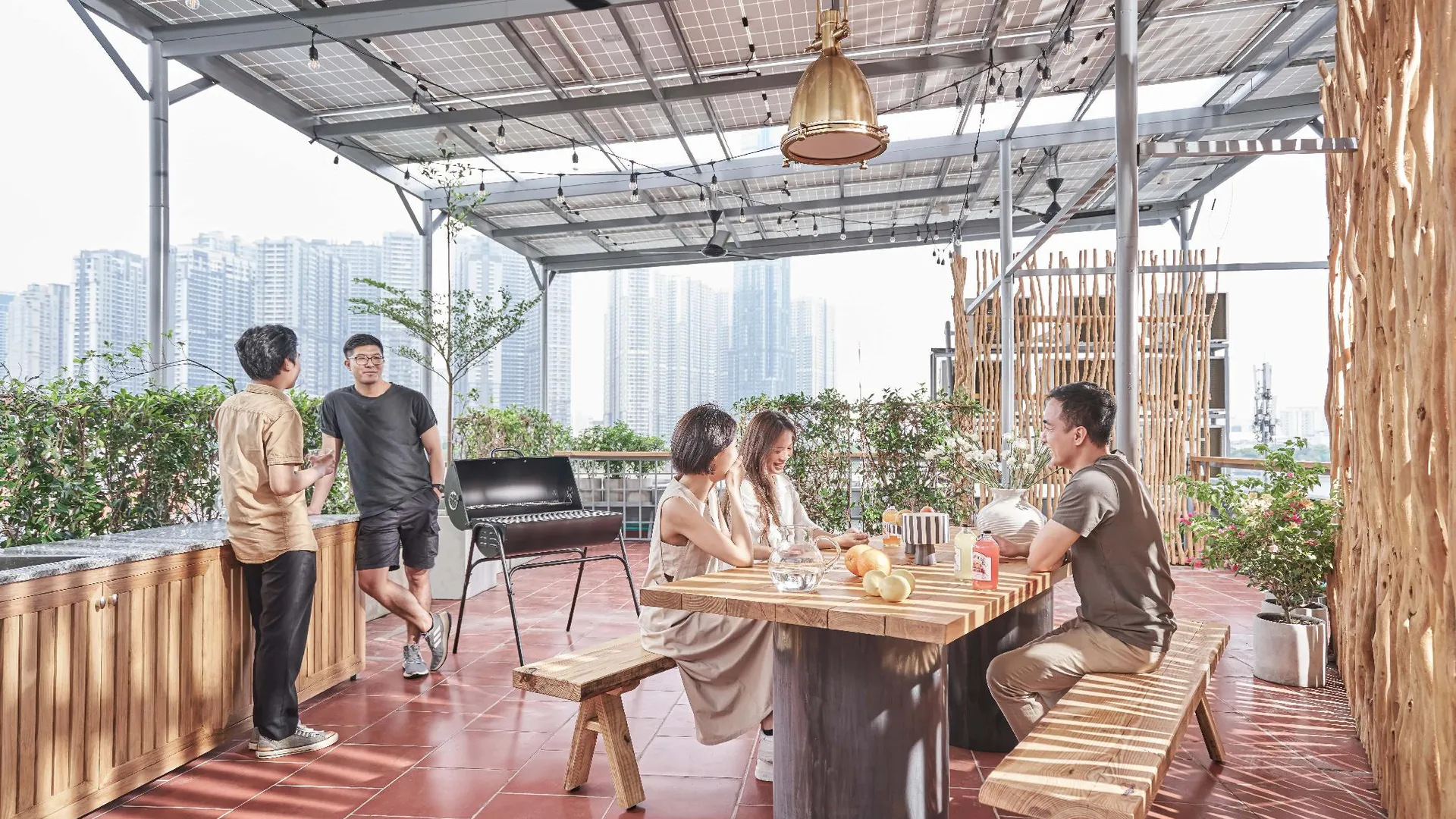 호치민 M 빌리지 리빙 쩐나오 3성급 호텔 외관