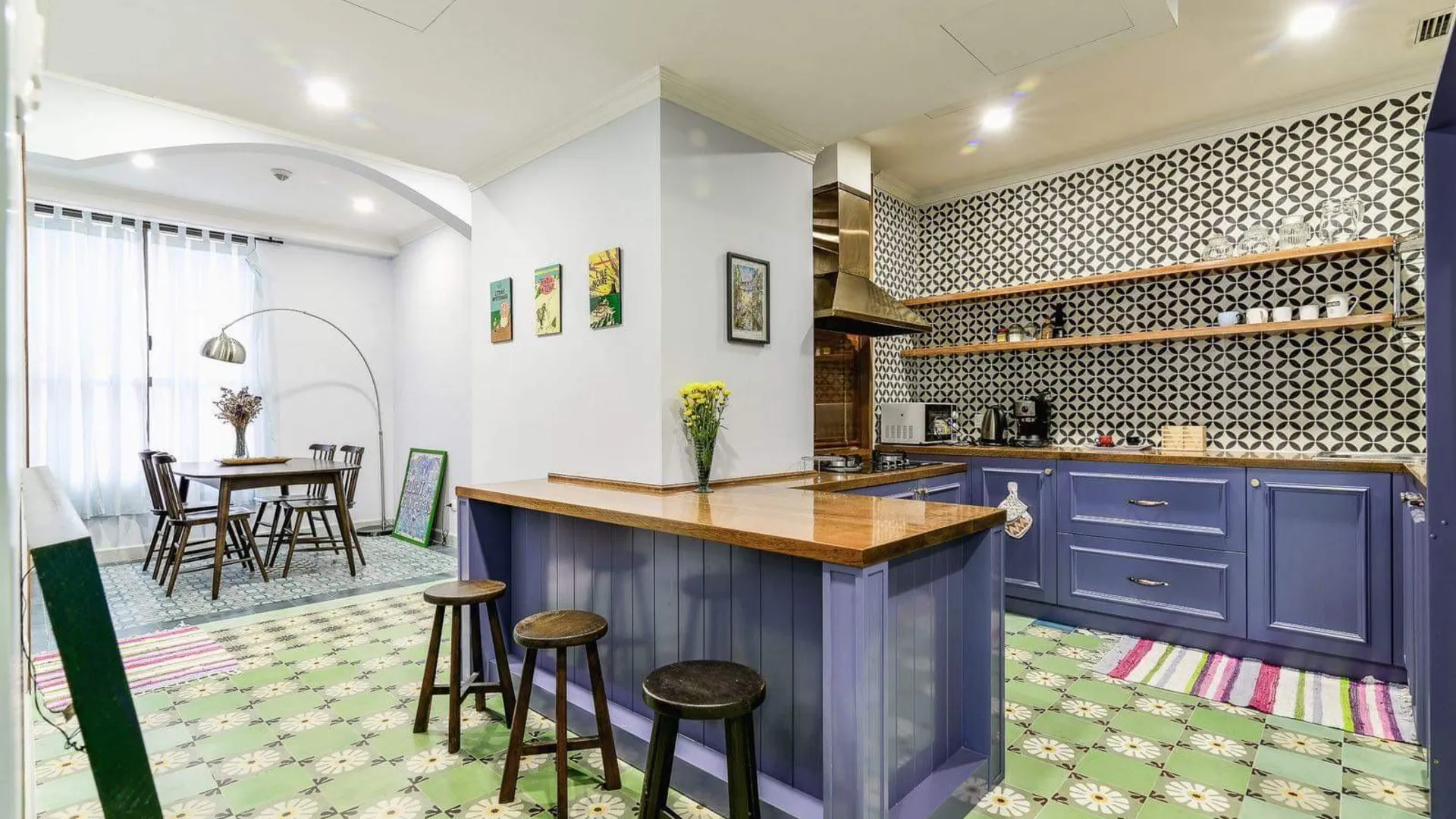 호치민 2군의 아파트먼트 (86m², 침실 2개, 프라이빗 욕실 2개) 5성급 싱글룸 스위트룸